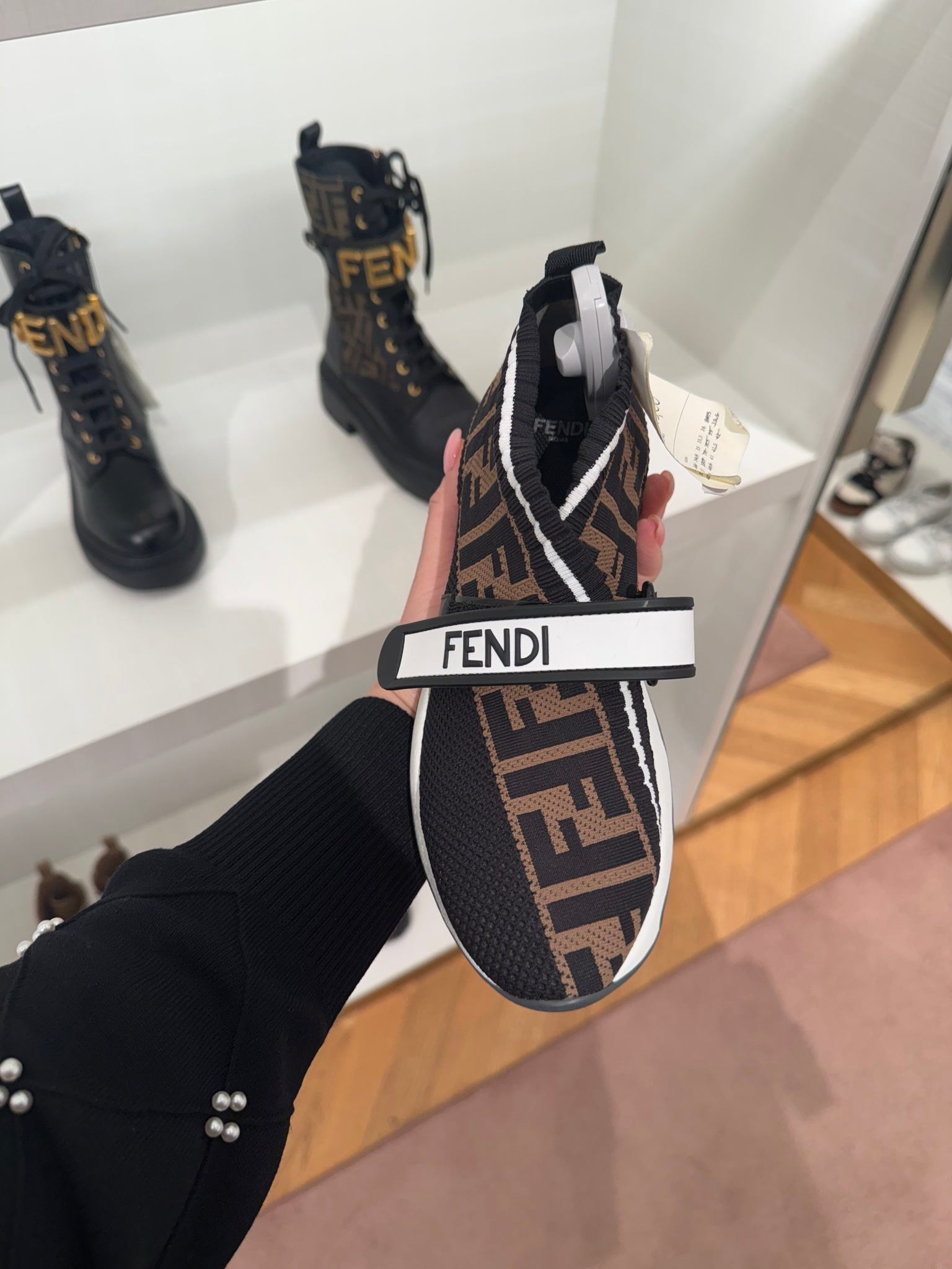 Fendi Stretch Yarn FF Stiff Band Rockoko SneakersFendi