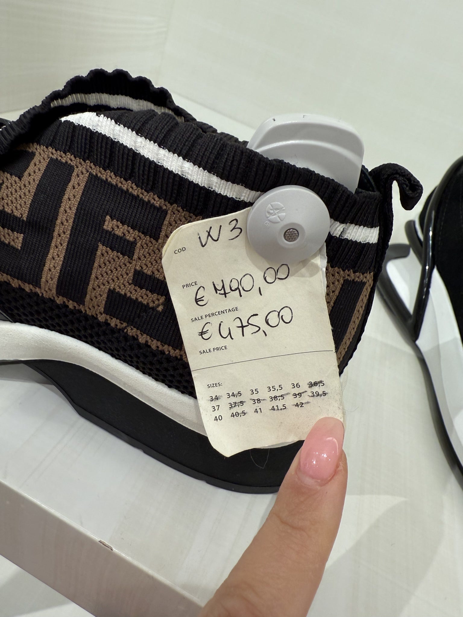 Fendi Stretch Yarn FF Stiff Band Rockoko SneakersFendi