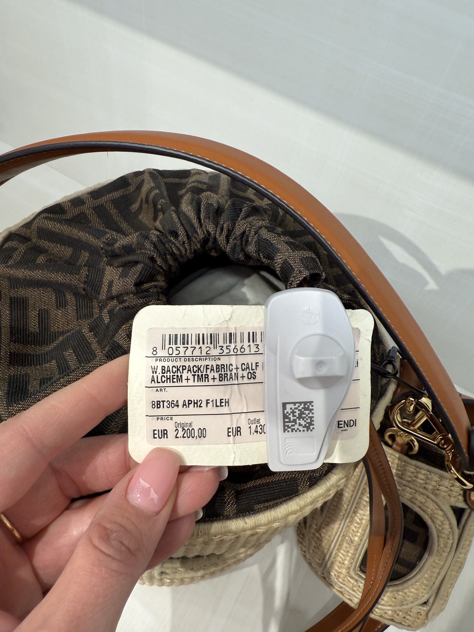 Fendi W. Backpack Fabric CalfFendi