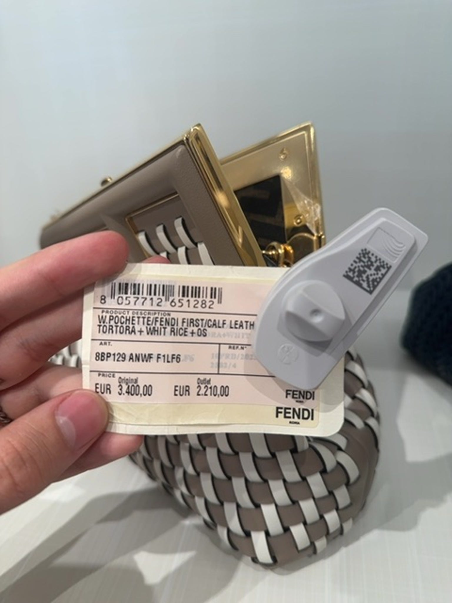 Fendi W. Pochette/Fendi First/Calf LeathFendi