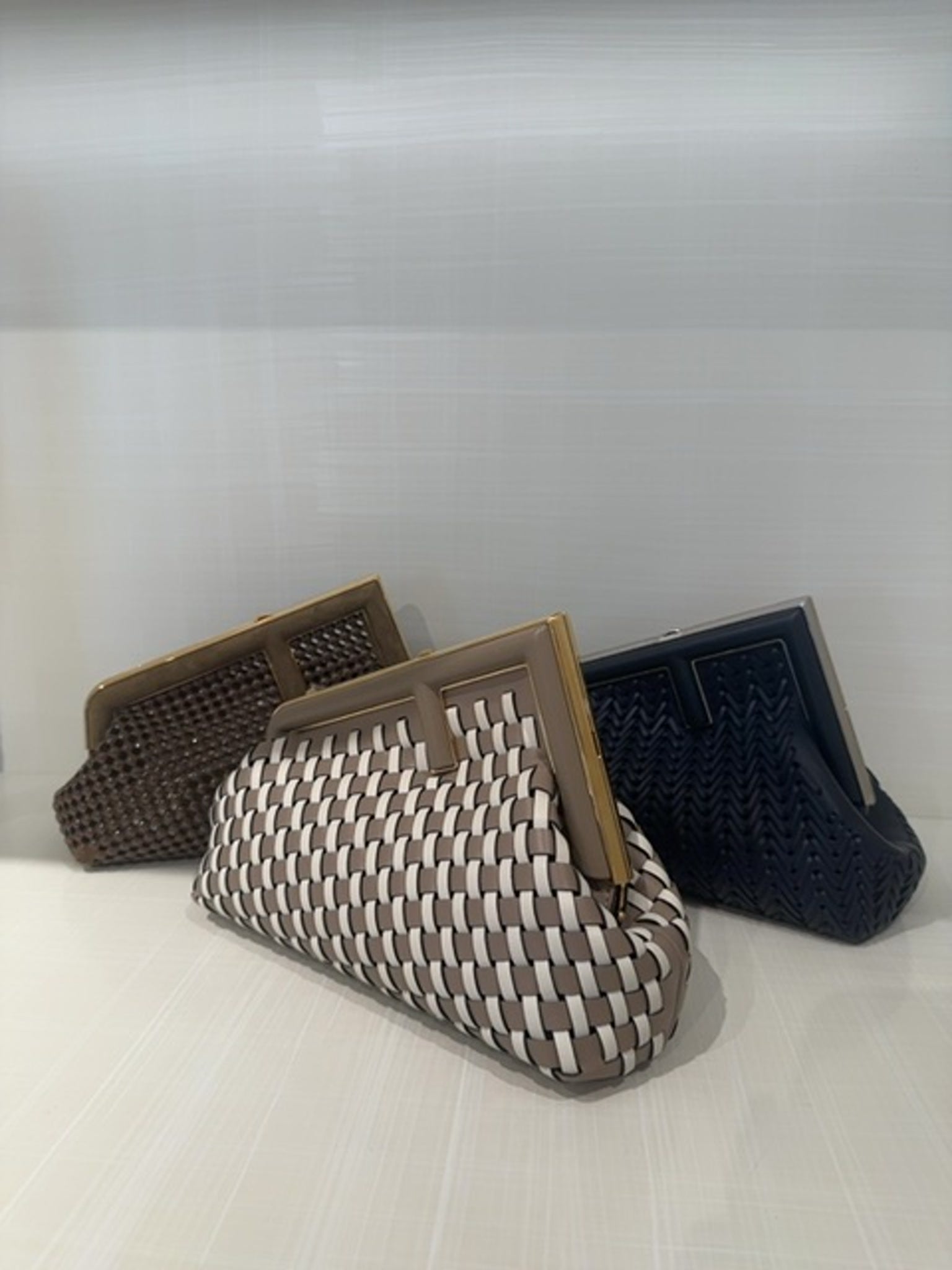 Fendi W. Pochette/Fendi First/Calf LeathFendi