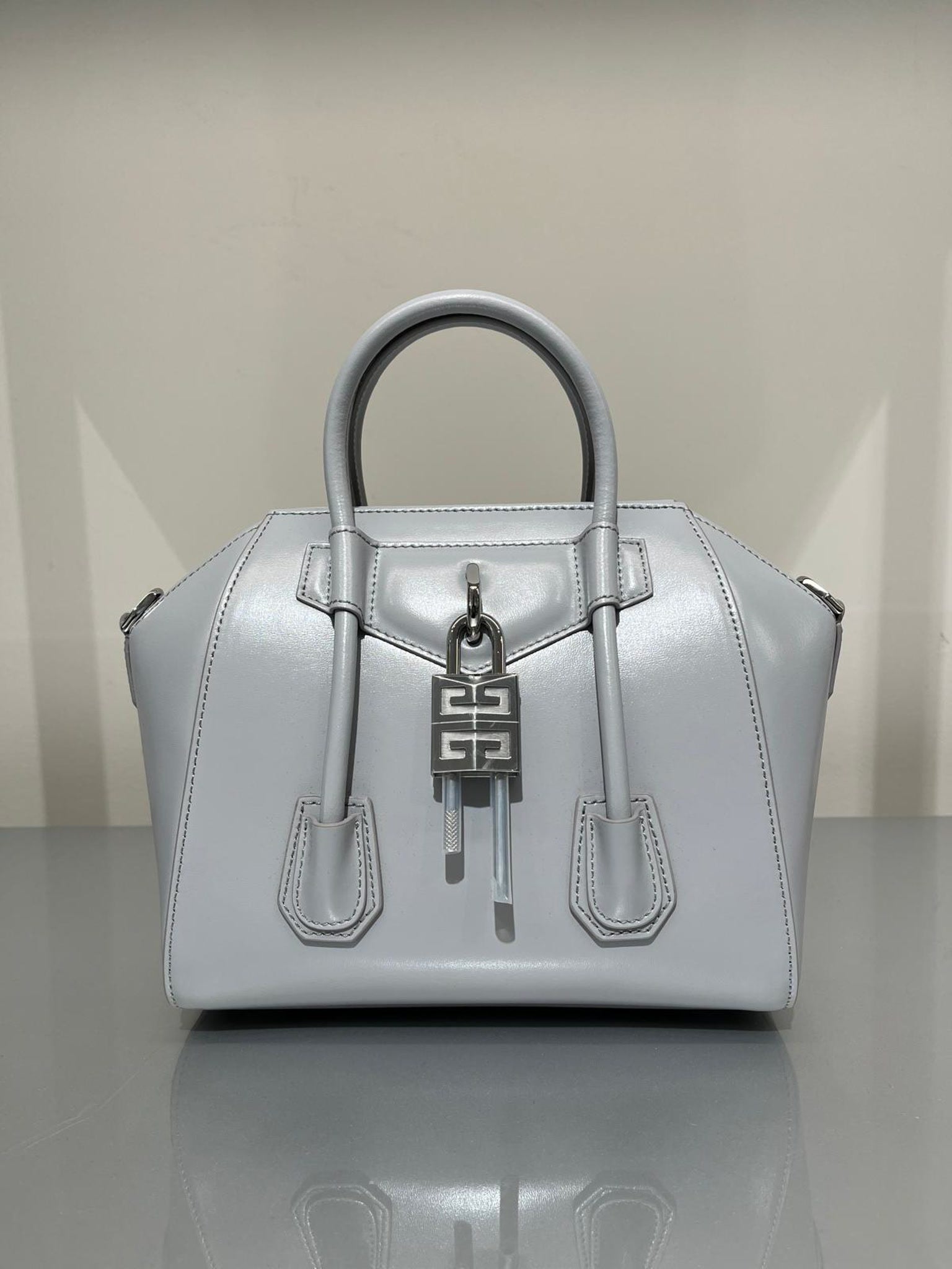 Givenchy Damska torebka skórzana szaraGivenchy
