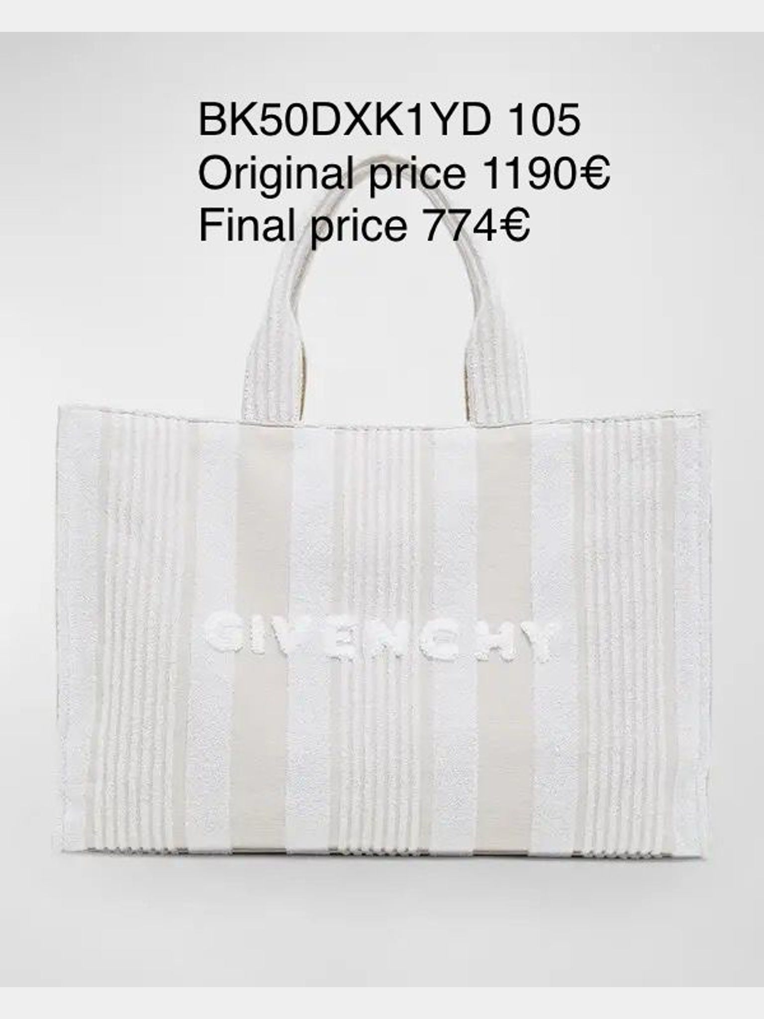 Givenchy Torebka Damska Biała BK50DXK1YDGivenchy