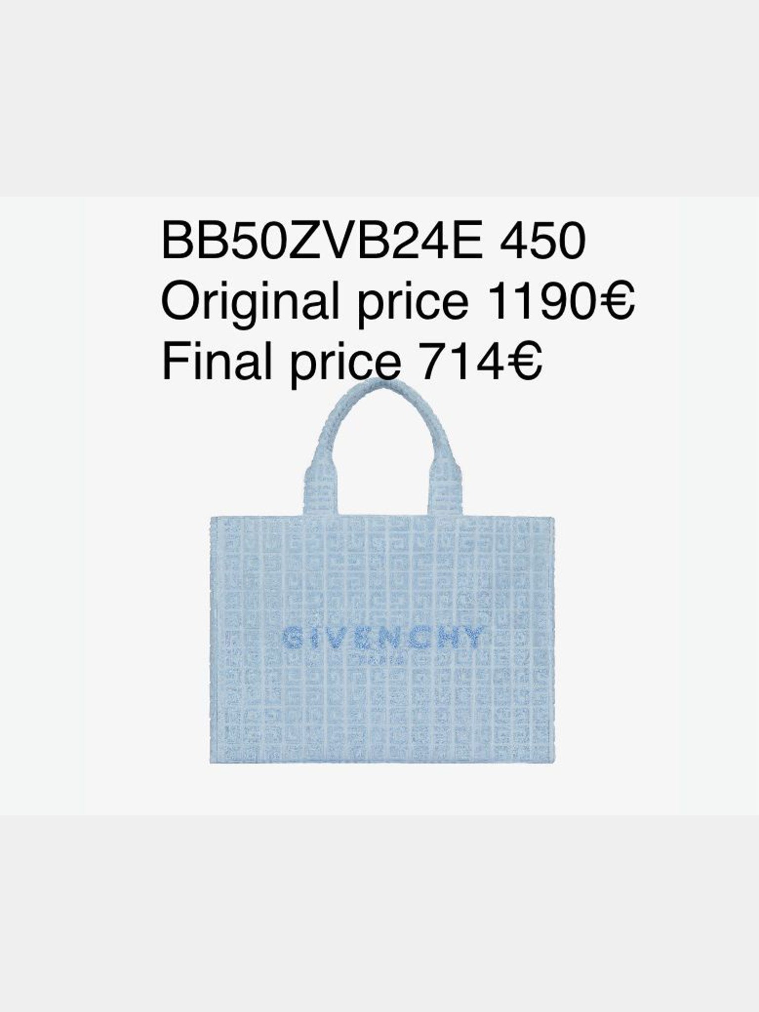 Givenchy Torebka Damska Niebieska BB50ZVB24EGivenchy