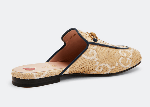Gucci GG Princetown slippers beige and blueGucci