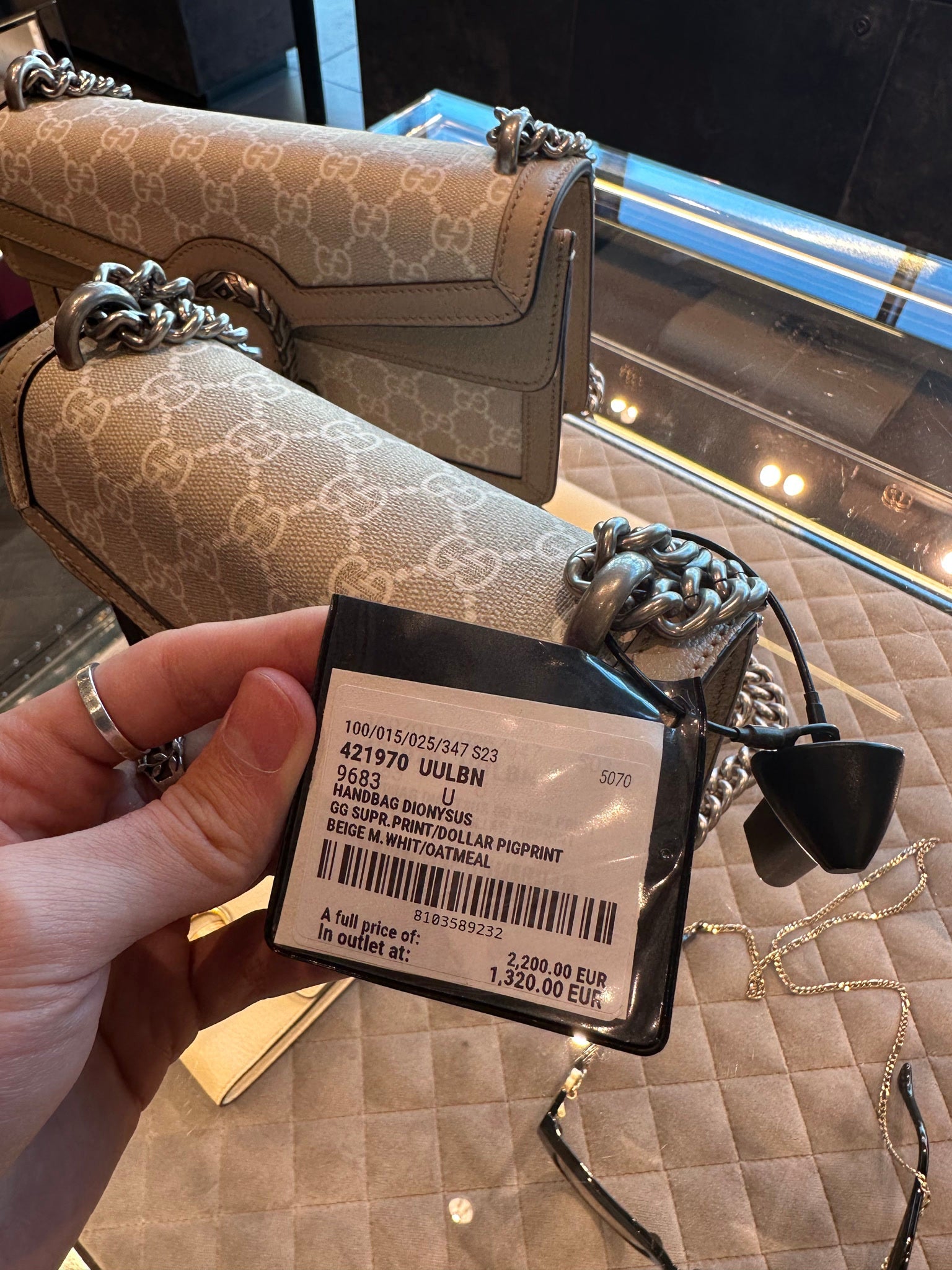 Gucci Handbag Dionysus GG Supr. Print Dollar PigprintGucci