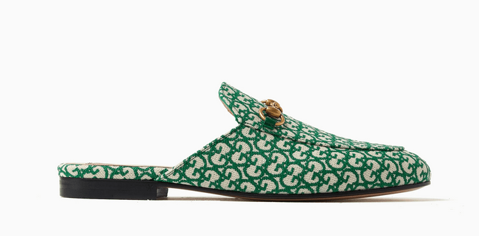 Gucci Princetown Slippers in GG Canvas greenGucci