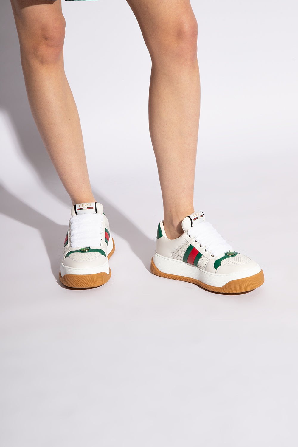 Gucci WHITE ‘Screener Trainer’ platform sneakersGucci
