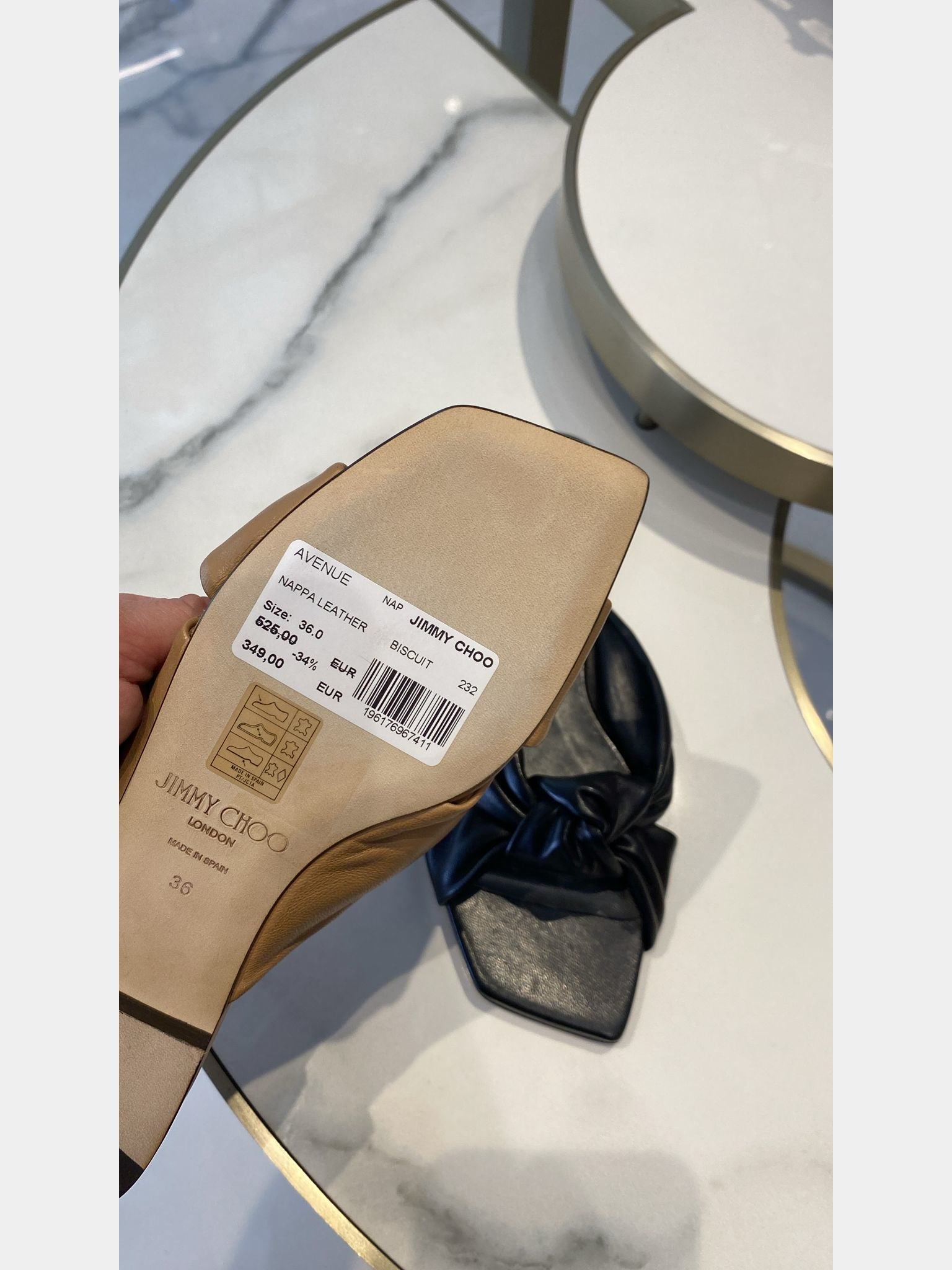 Jimmy Choo Damskie sandały Nappa Leather BiscuitJimmy Choo