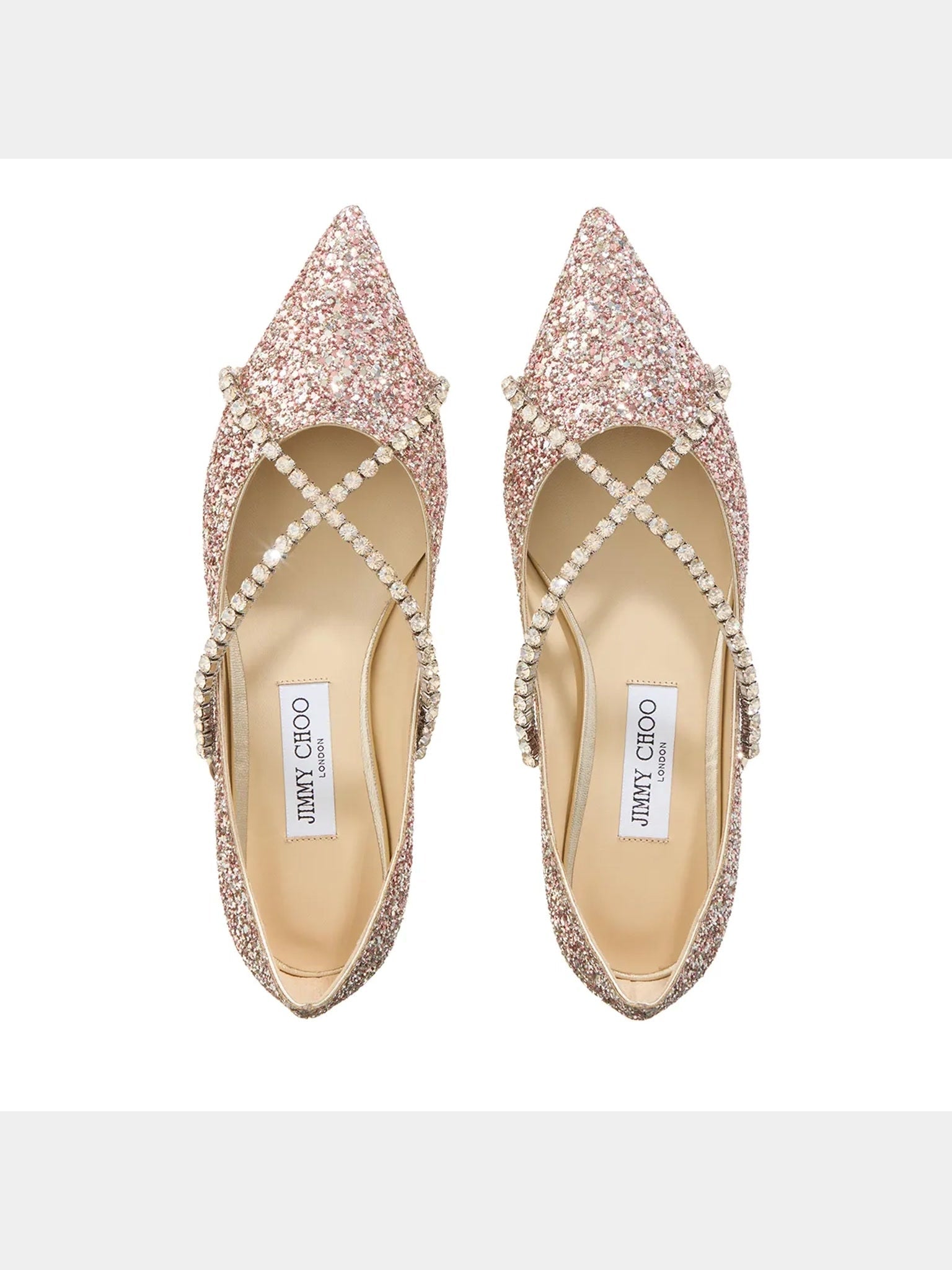 Jimmy Choo Genevy Rose Coarse GlitterJimmy Choo