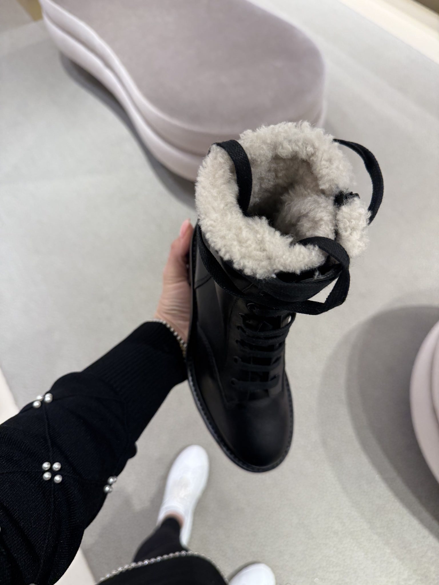 Jimmy Choo JC Combat Smooth Leather BootsJimmy Choo