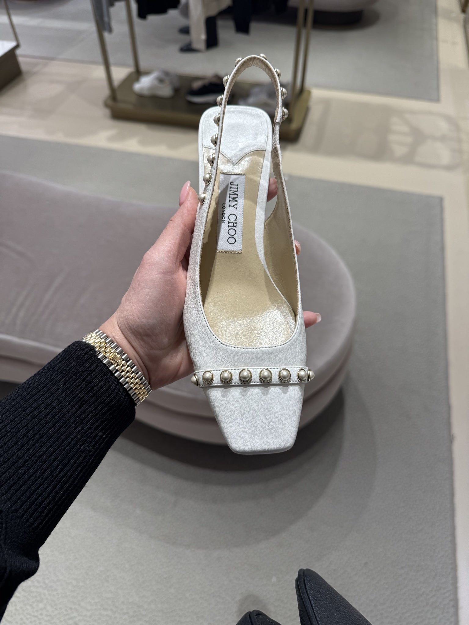 Jimmy Choo Nappa Leather MilkJimmy Choo