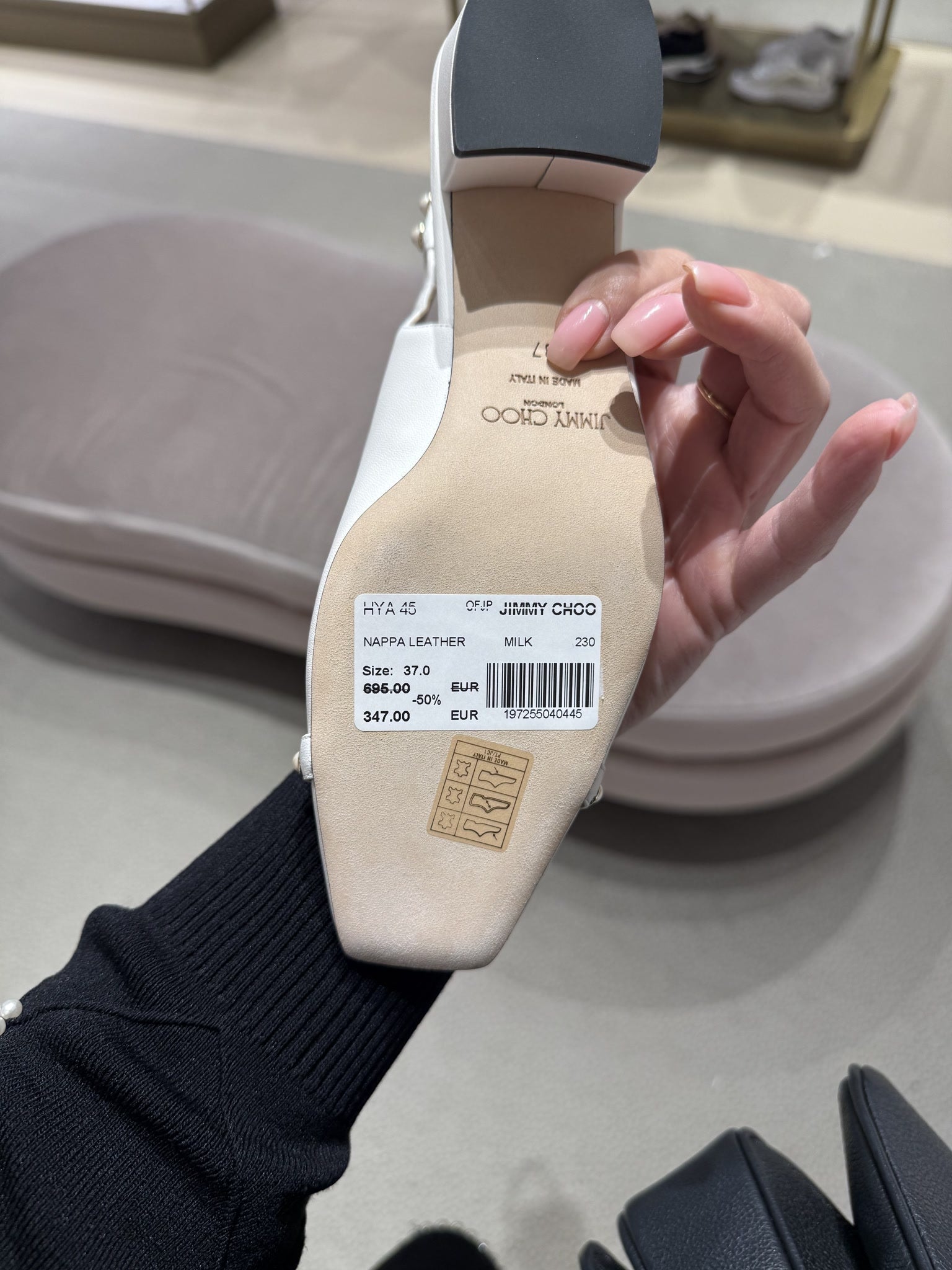 Jimmy Choo Nappa Leather MilkJimmy Choo