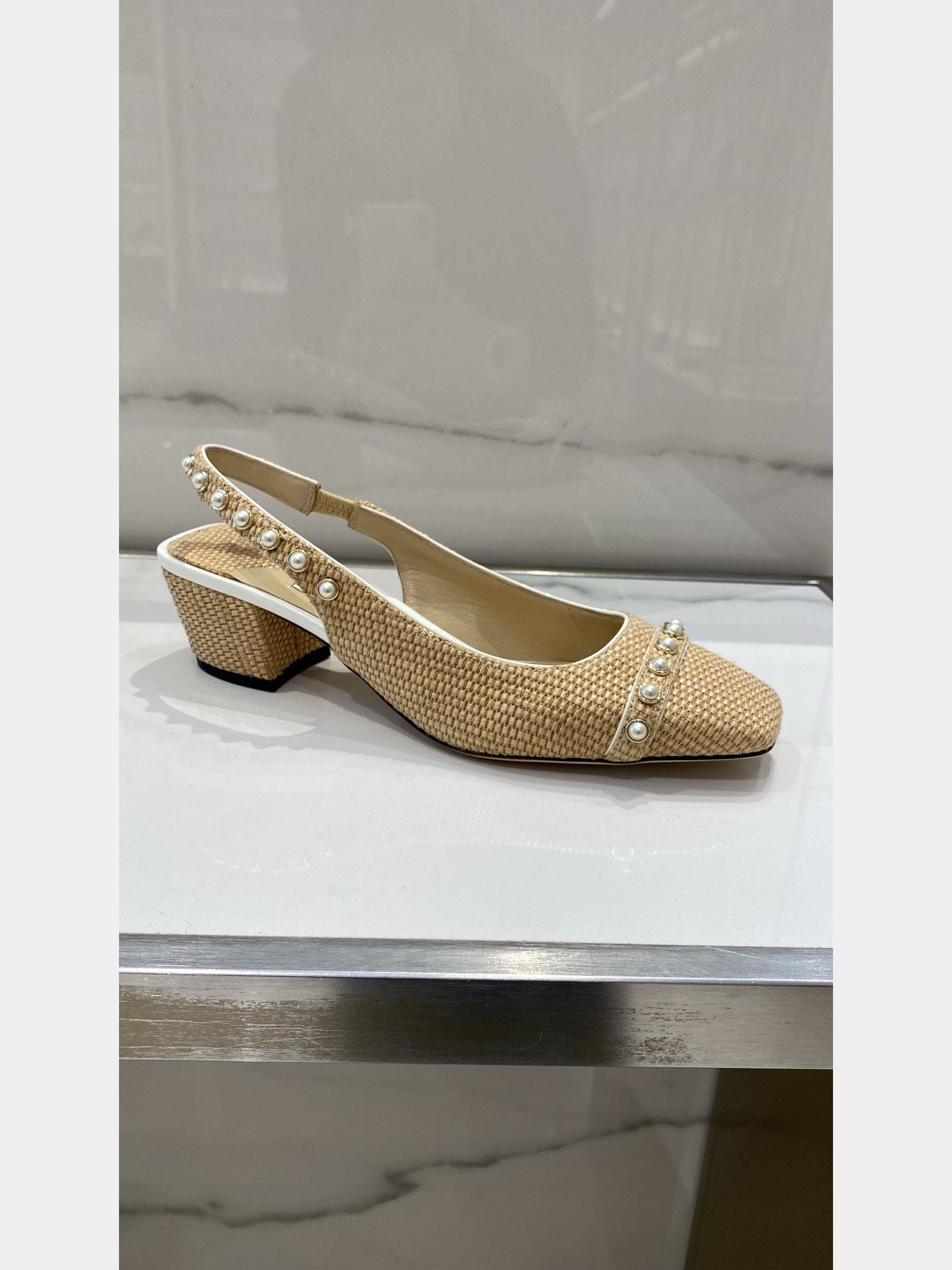 Jimmy Choo RAFFIA/PATENTJimmy Choo