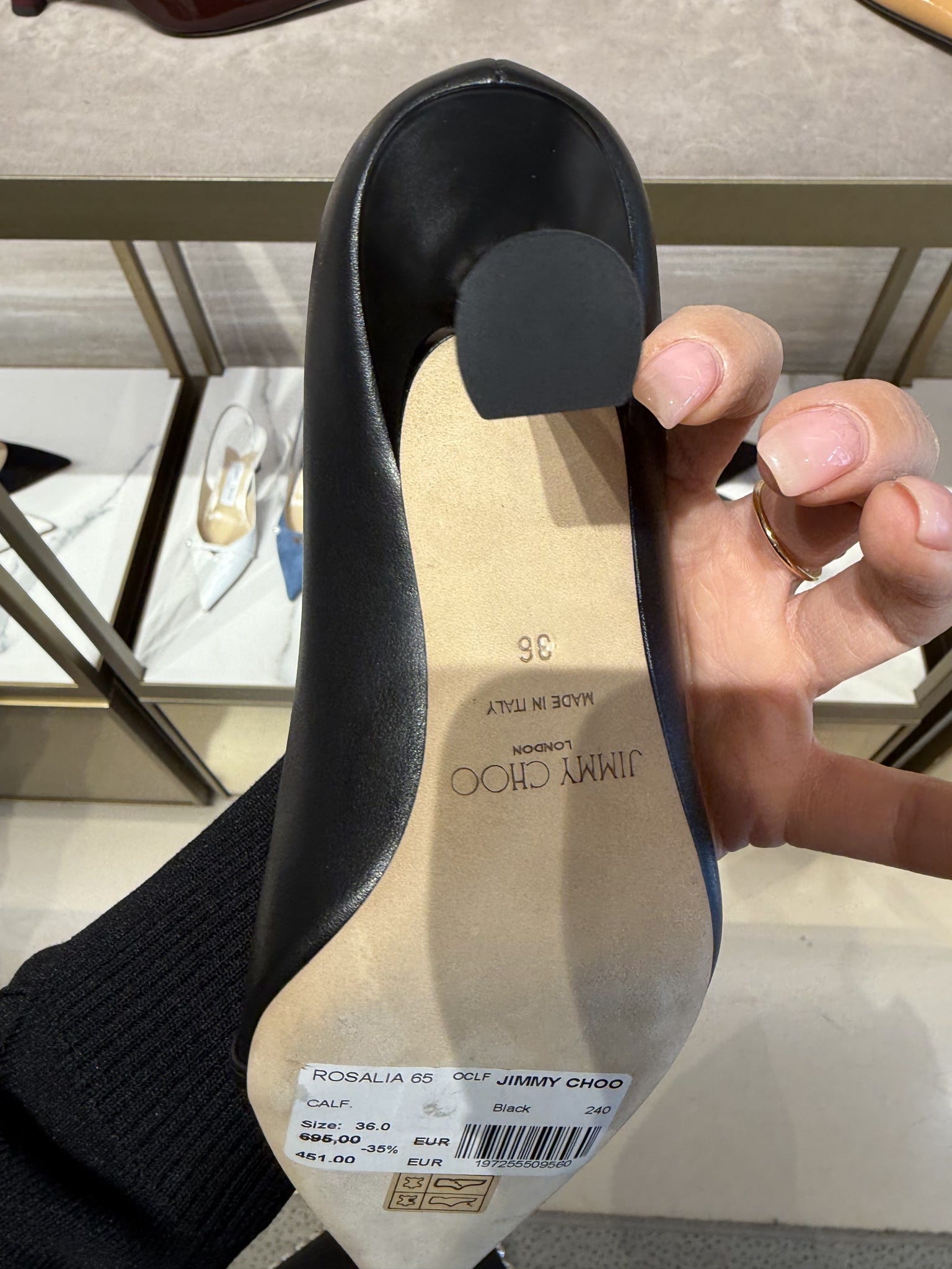 Jimmy Choo Rosalia 65 Black PumpsJimmy Choo