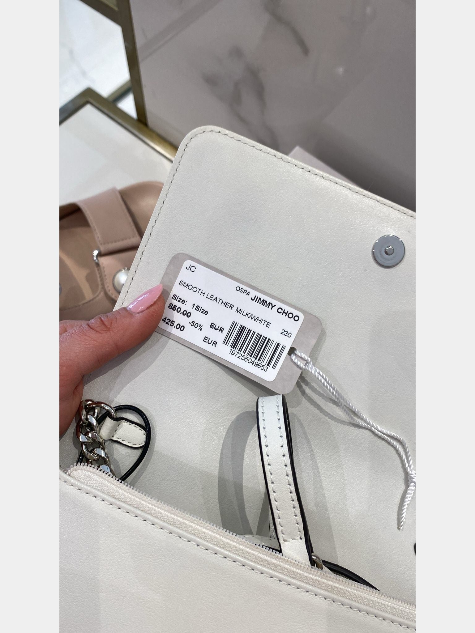 Jimmy Choo Smooth Leather Mini WhiteJimmy Choo