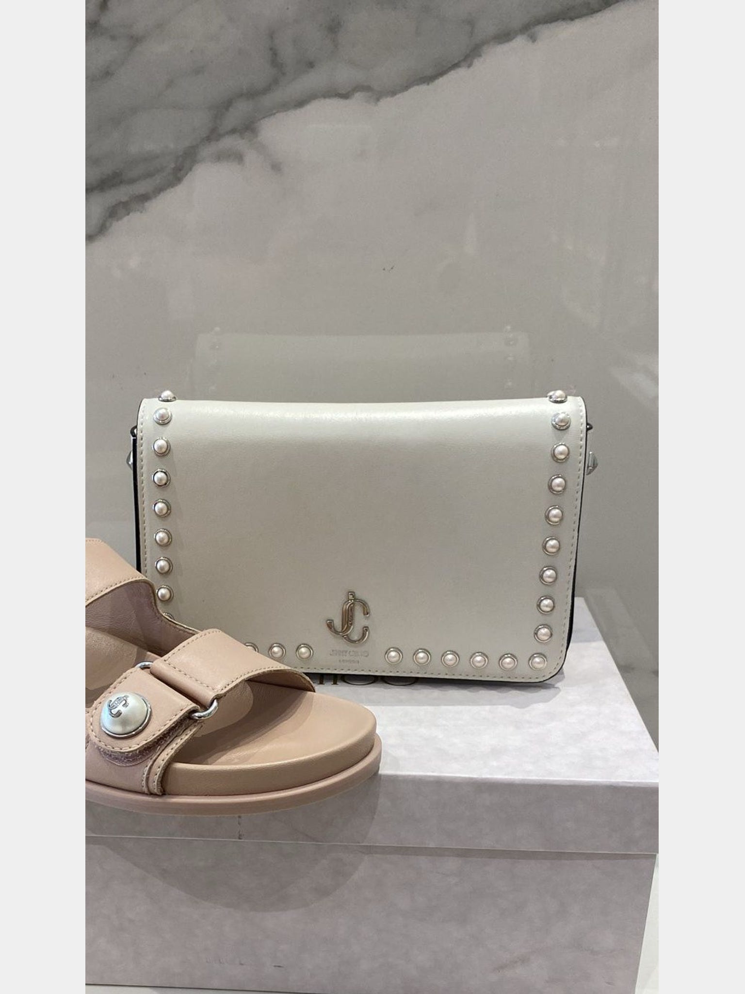 Jimmy Choo Smooth Leather Mini WhiteJimmy Choo