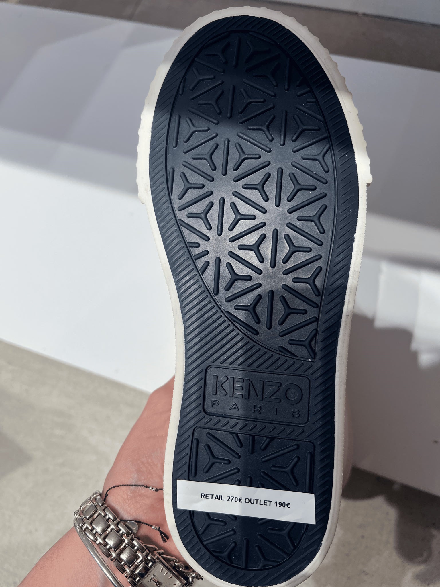 KENZO Białe Damskie Sneakersy Kenzo ParisKenzo