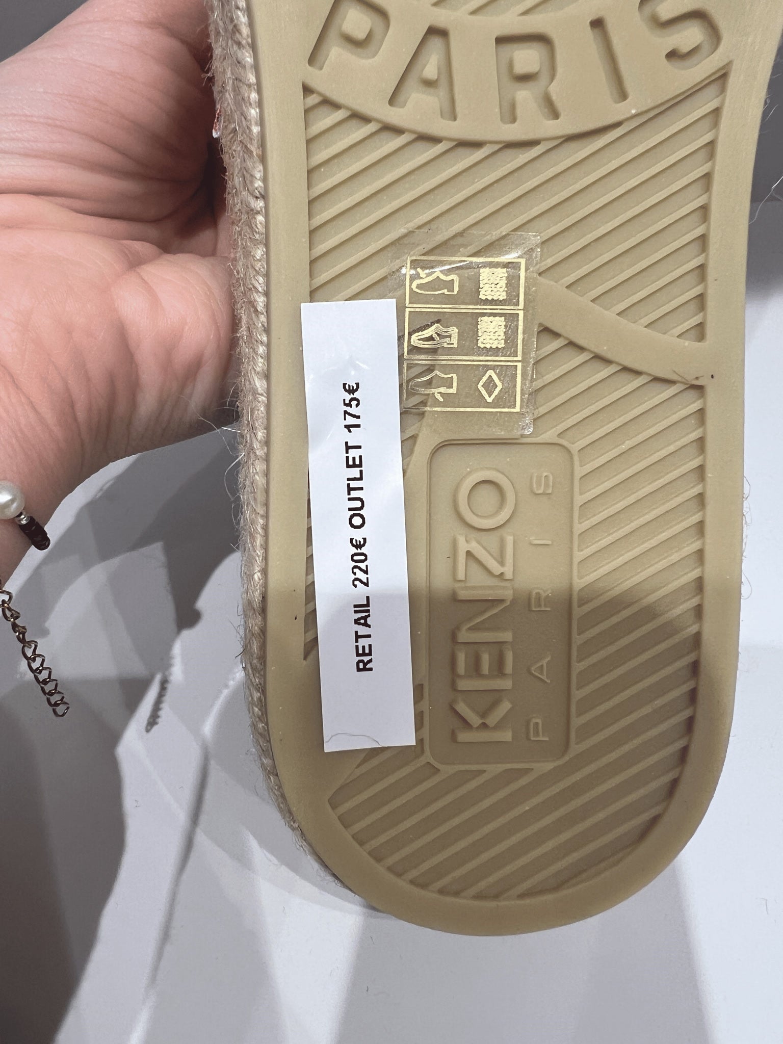 KENZO Czarne Damskie EspadryleKenzo