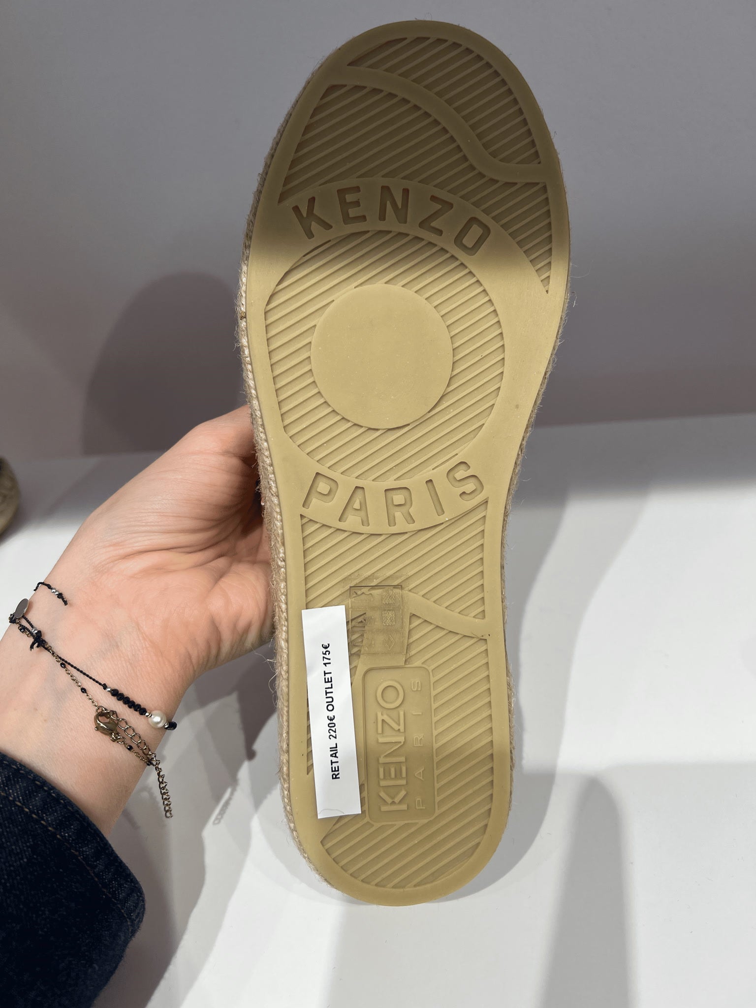 KENZO Czarne Damskie EspadryleKenzo