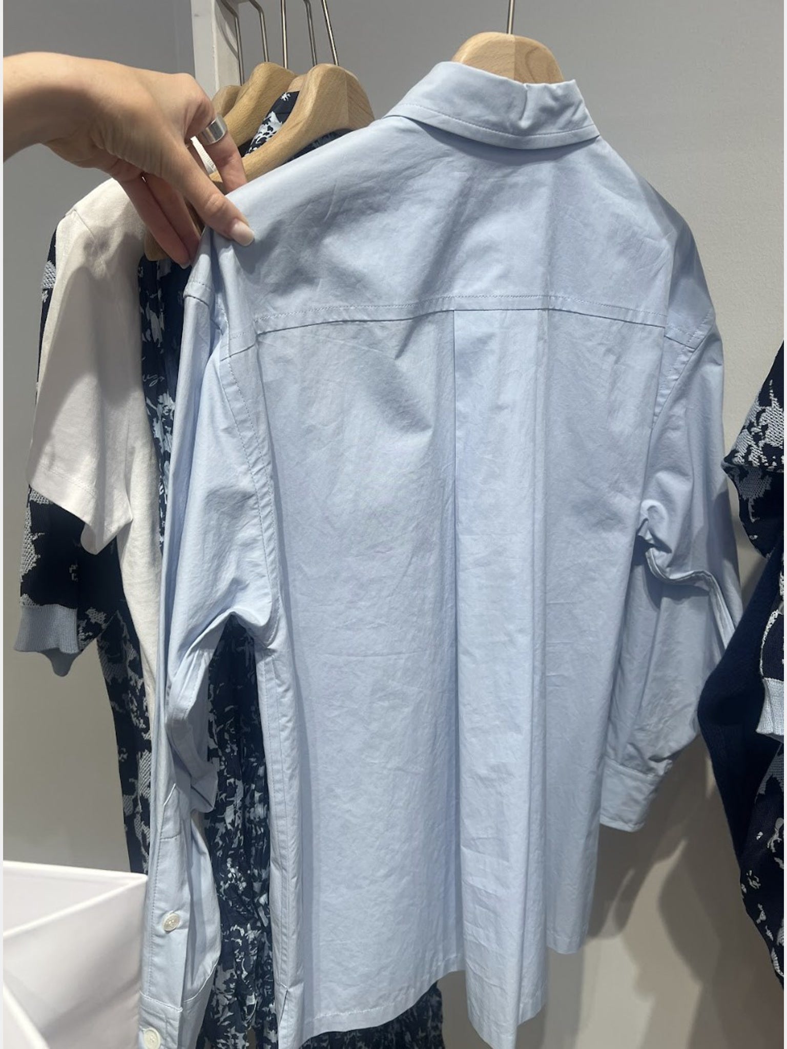 Kenzo Damska Koszula Niebieska Boke Flower Oversize Shirt E5 2CH091 9LS 63Kenzo