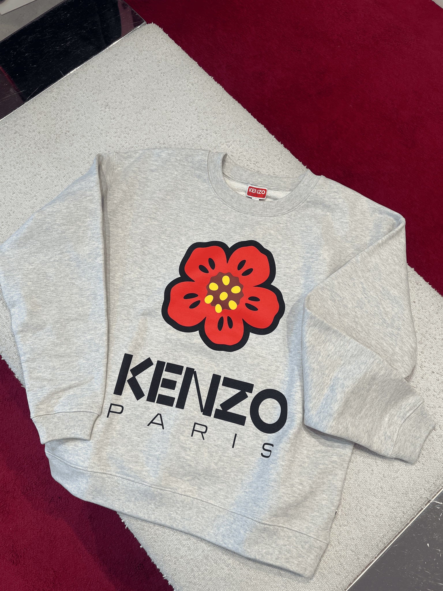 Kenzo Szara Damska Bluza D5 2SW036 4ME 93Kenzo