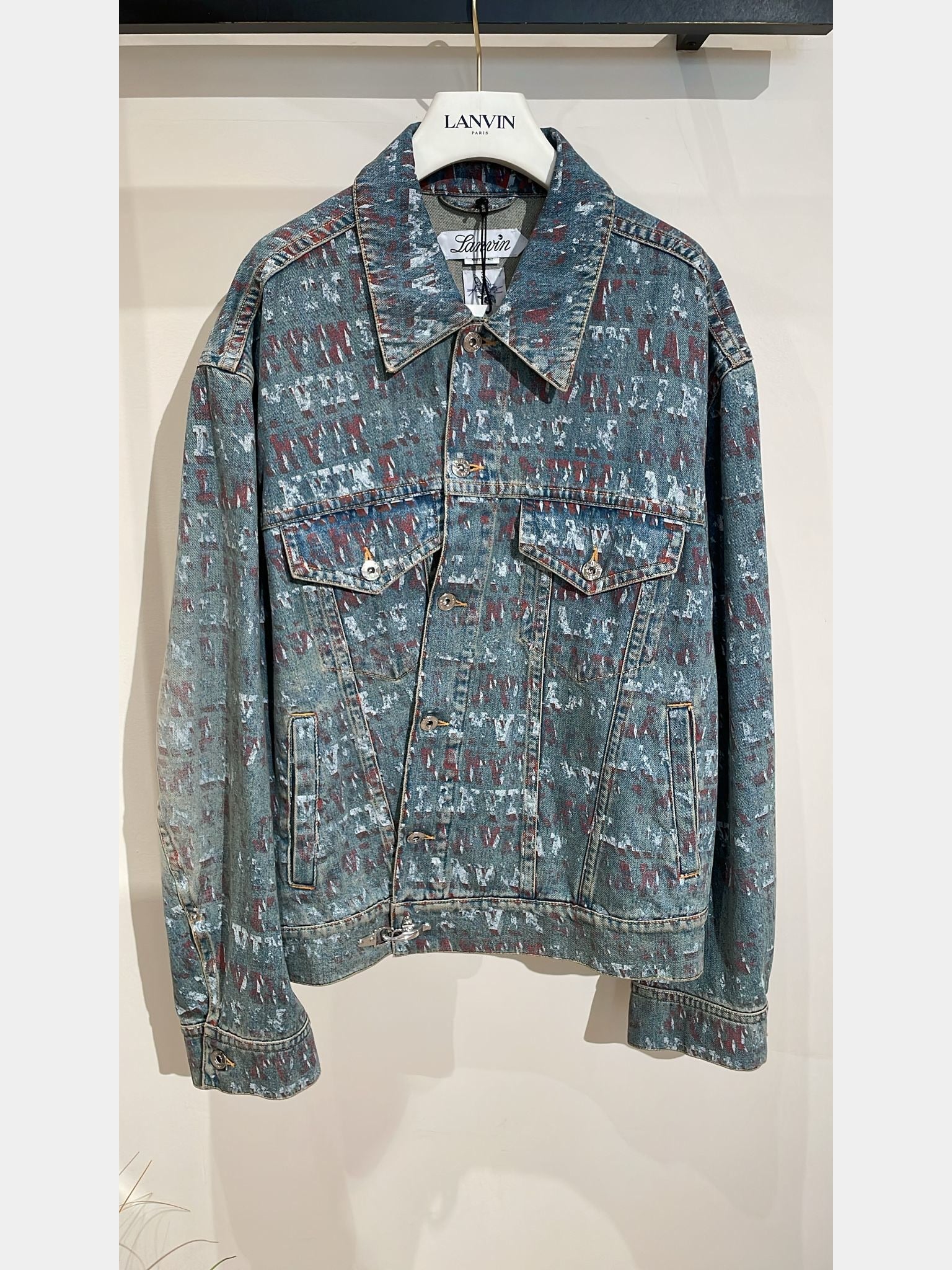 Lanvin Cross Front Denim JacketLanvin