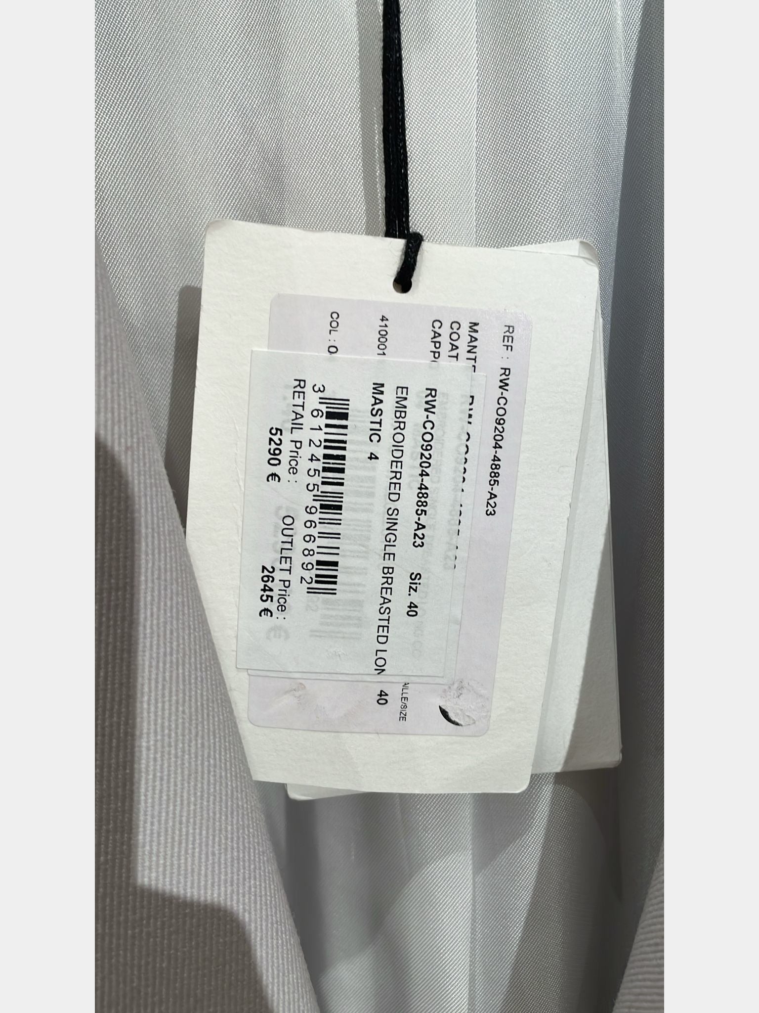 Lanvin Embroidered Single Breasted LonLanvin