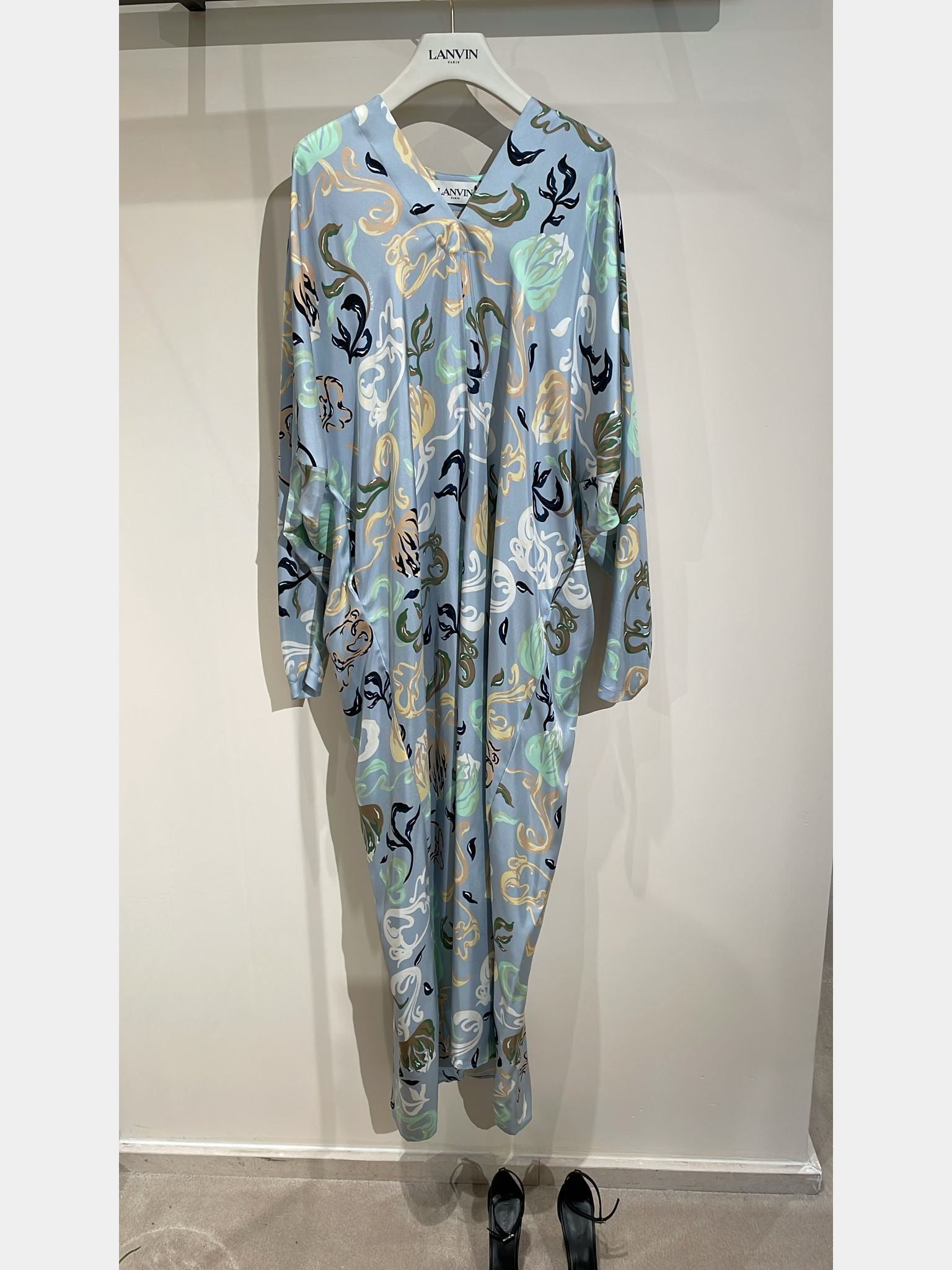 Lanvin Flower Print Caftan DressLanvin