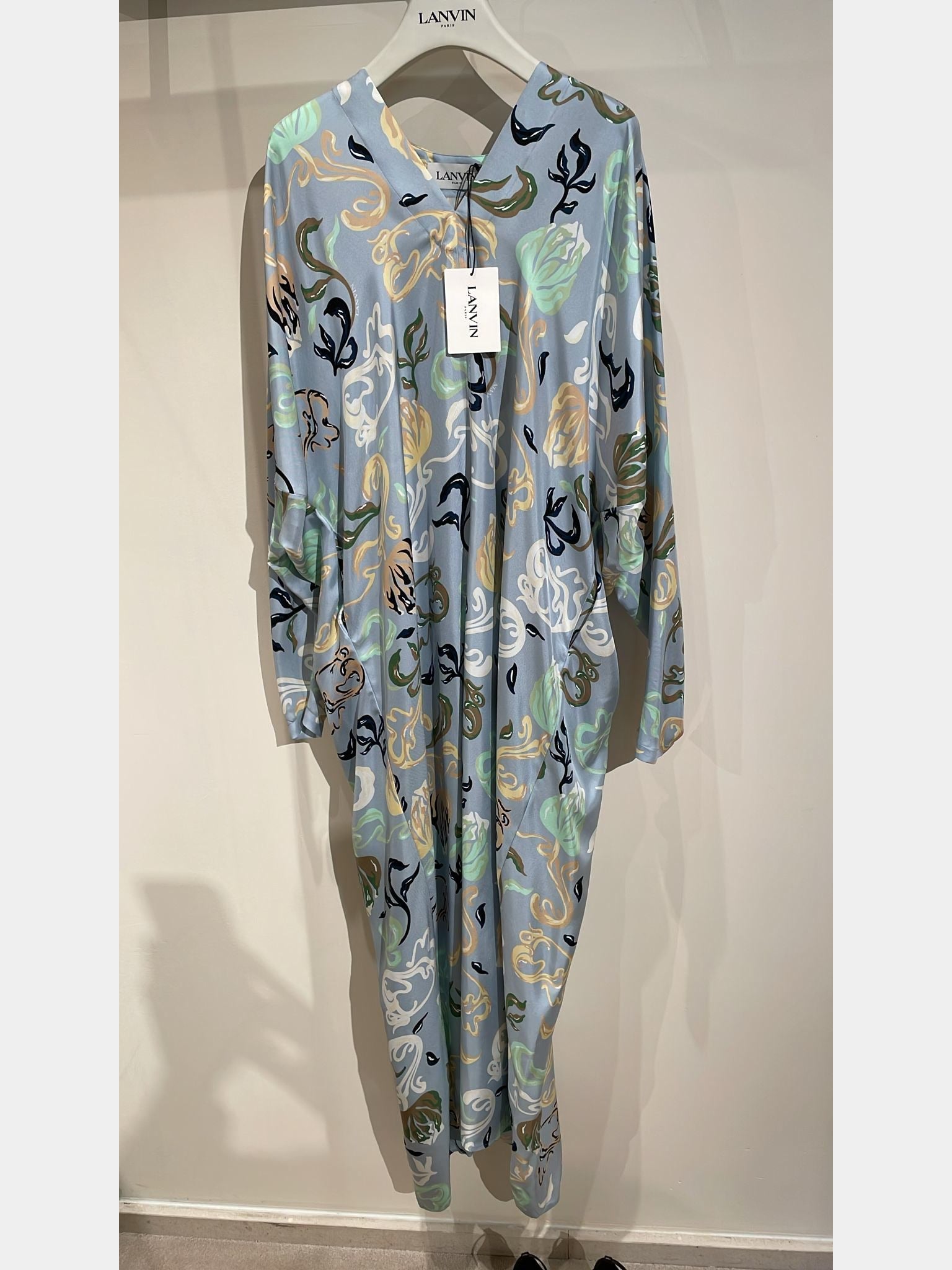 Lanvin Flower Print Caftan DressLanvin