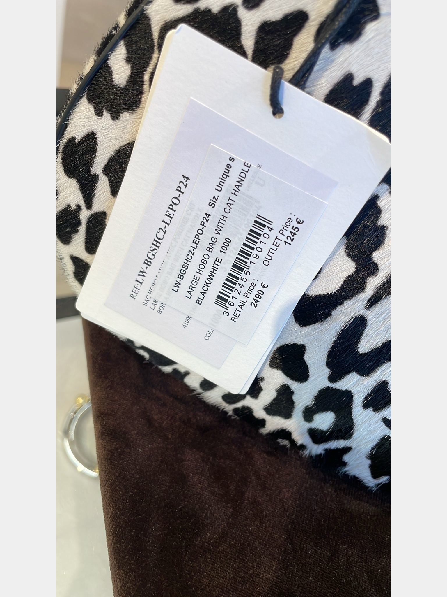 Lanvin Large Hobo Bag with Cat HandleLanvin