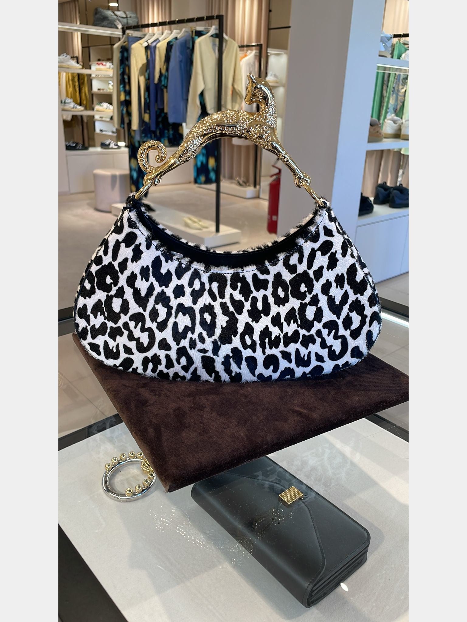 Lanvin Large Hobo Bag with Cat HandleLanvin