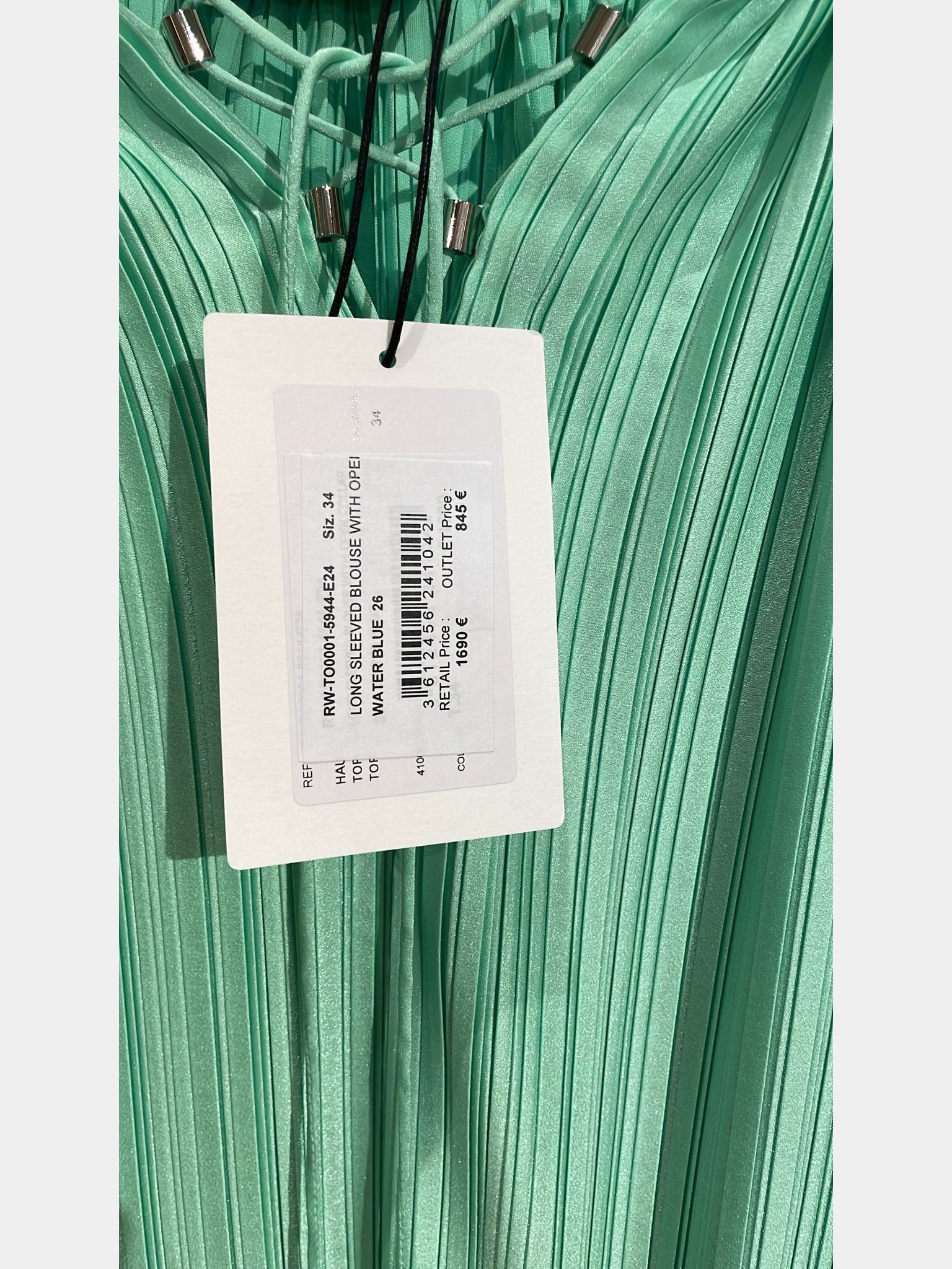 Lanvin Long Sleeve Blouse with Open TieLanvin