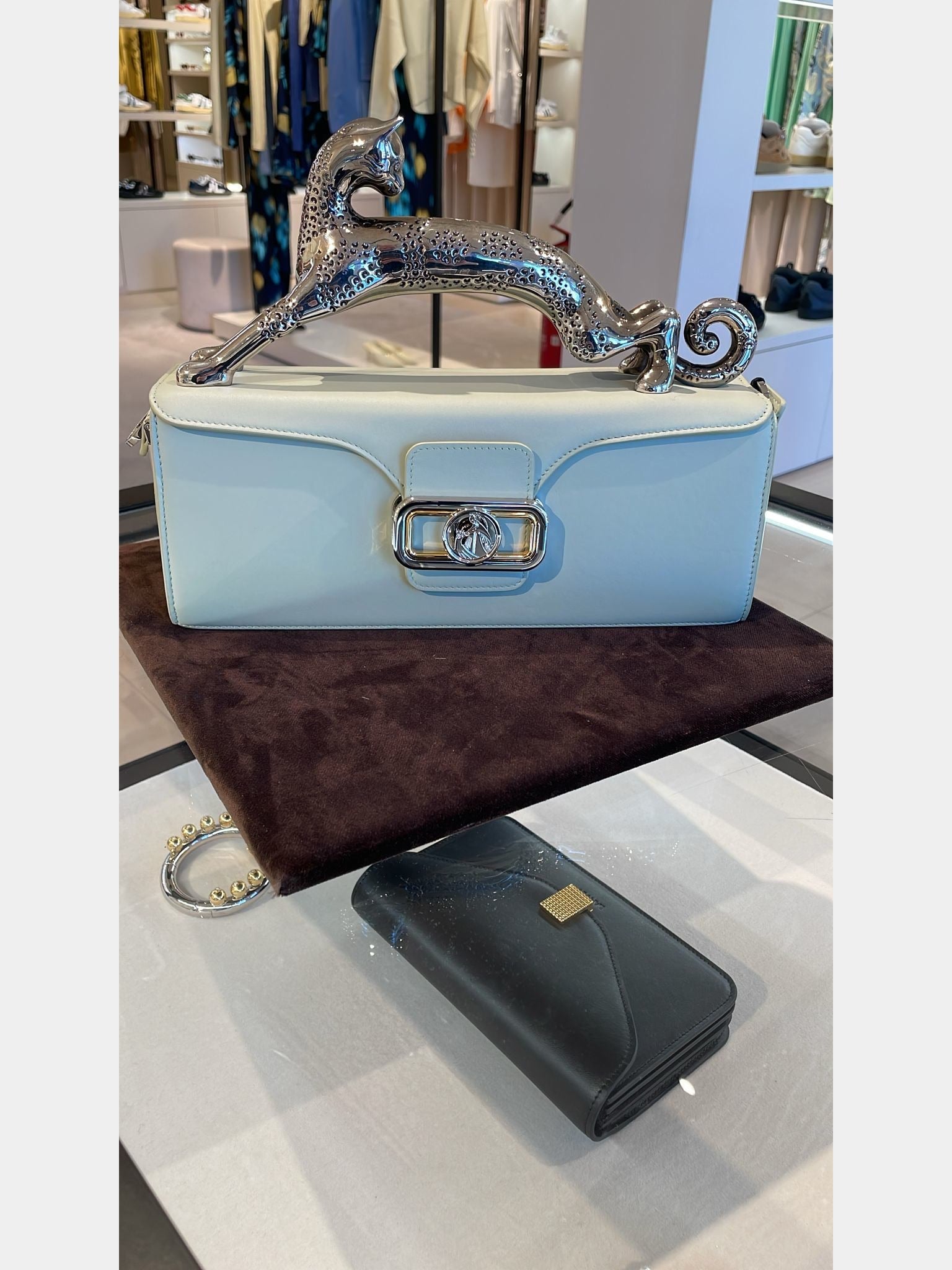 Lanvin Pencil Box MM with Cat HandleLanvin