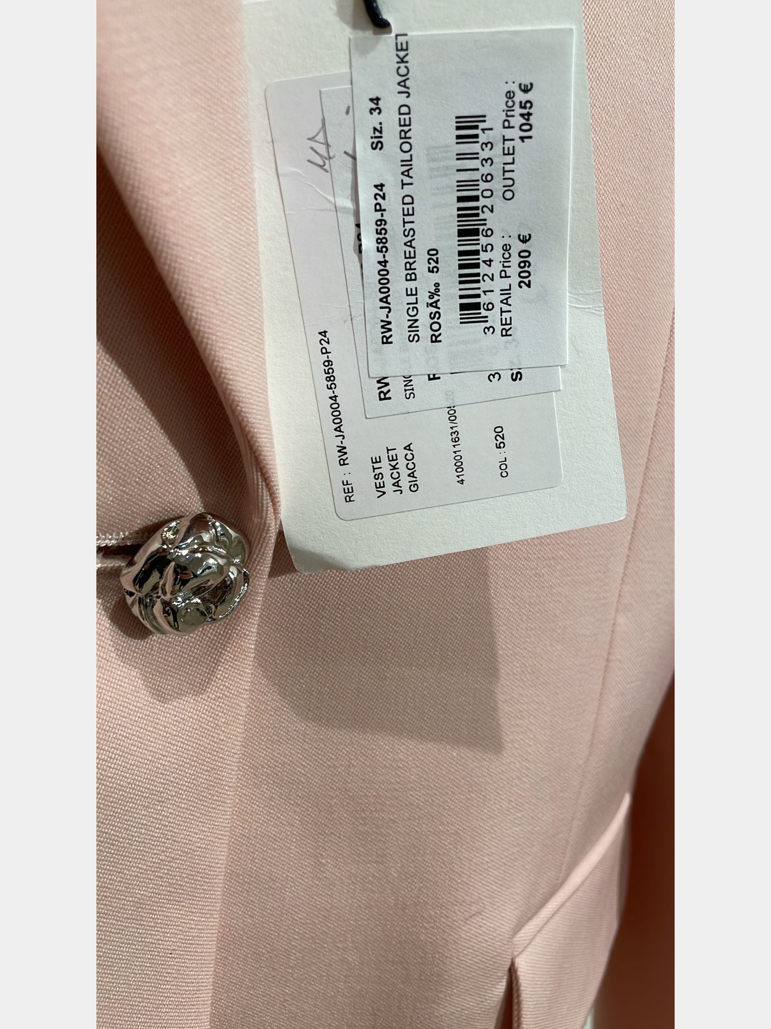 Lanvin Single Breasted Tailored JacketLanvin