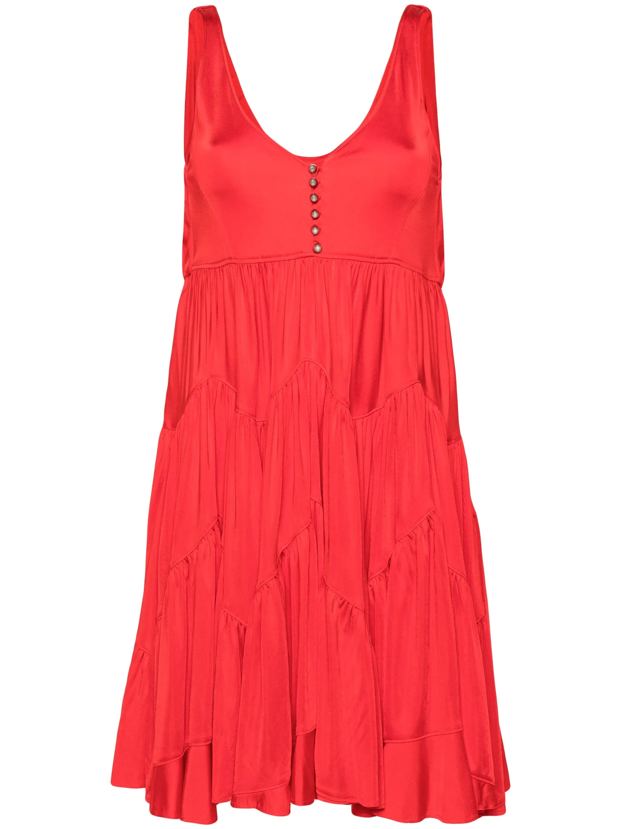 Lanvin Sleeveless Gathered Short DressLanvin