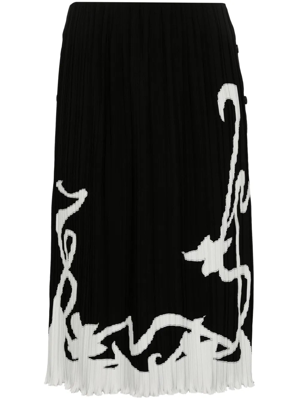 Lanvin Two - Tone Pleated SkirtLanvin