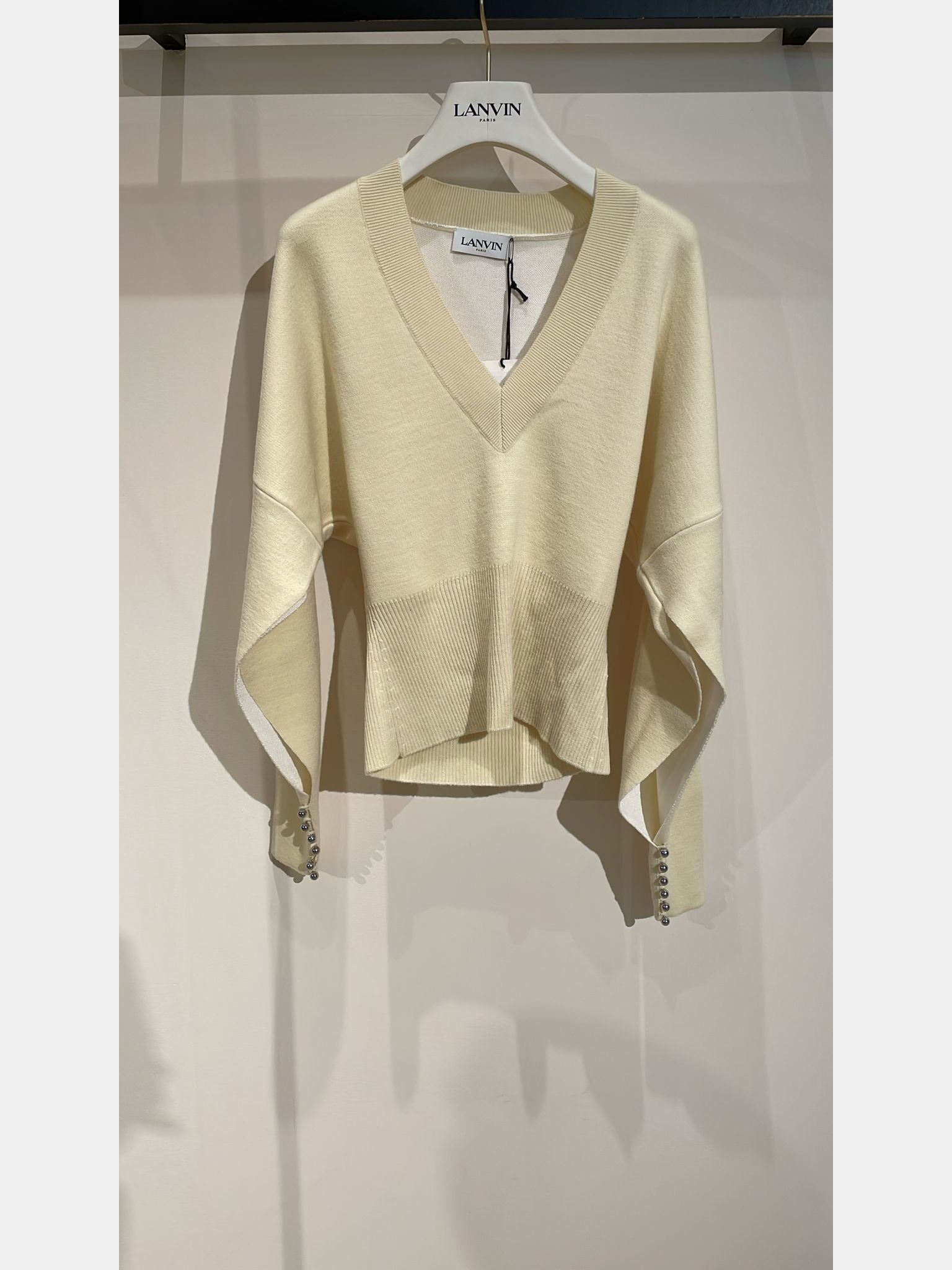 Lanvin V Neck Top with ChamomileLanvin