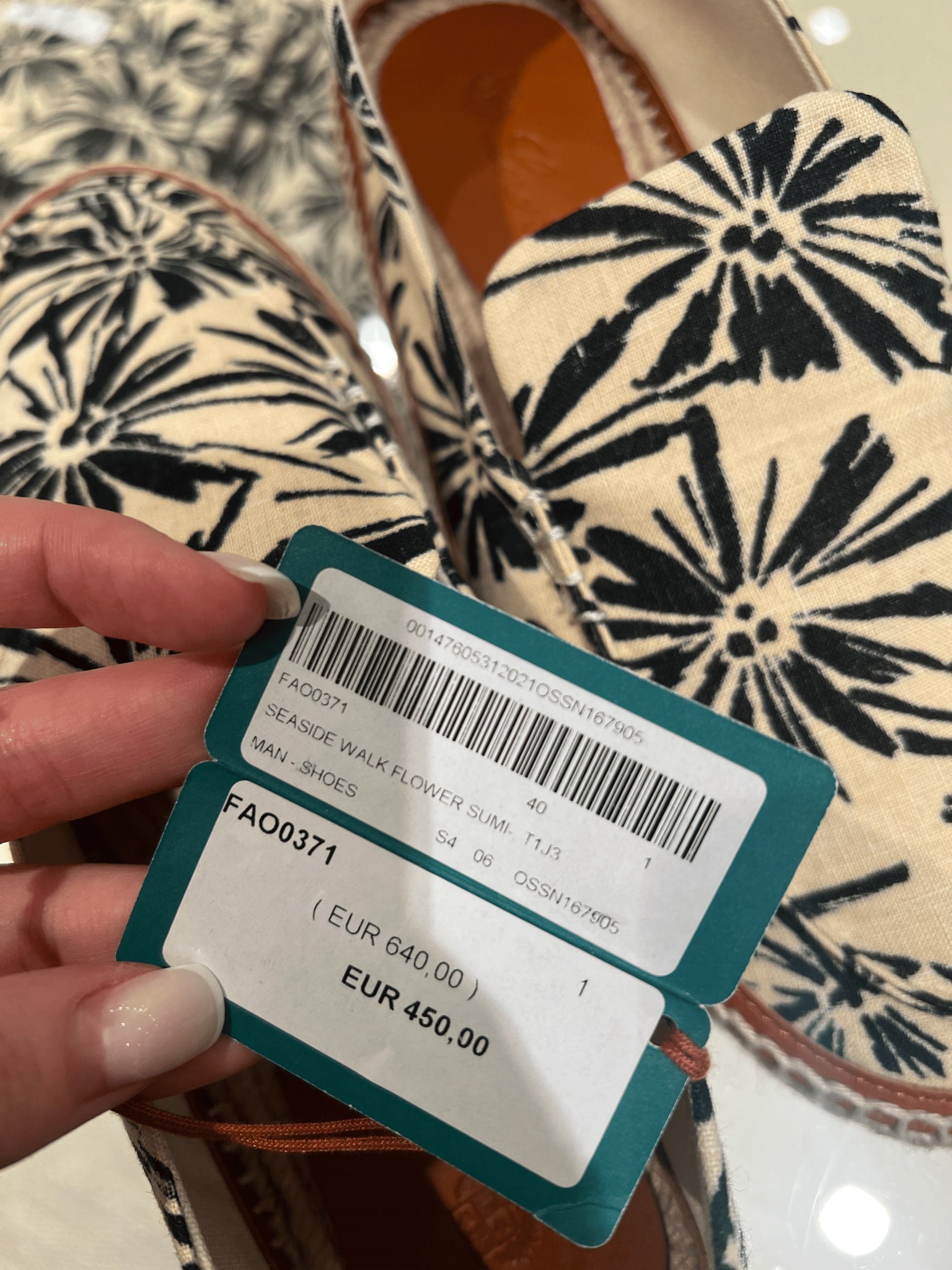 Loro Piana buty Seaside Walk Flower FAO371Loro Piana