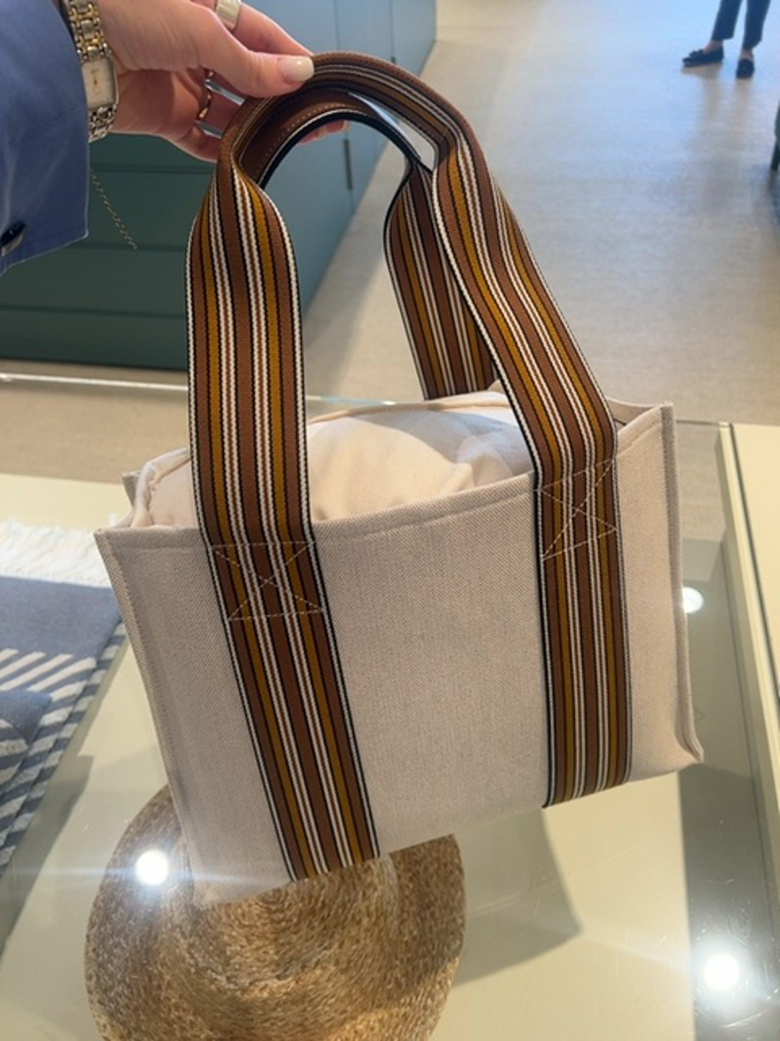 Loro Piana Damska Torba The Suitcase Stripe FAM2108Loro Piana