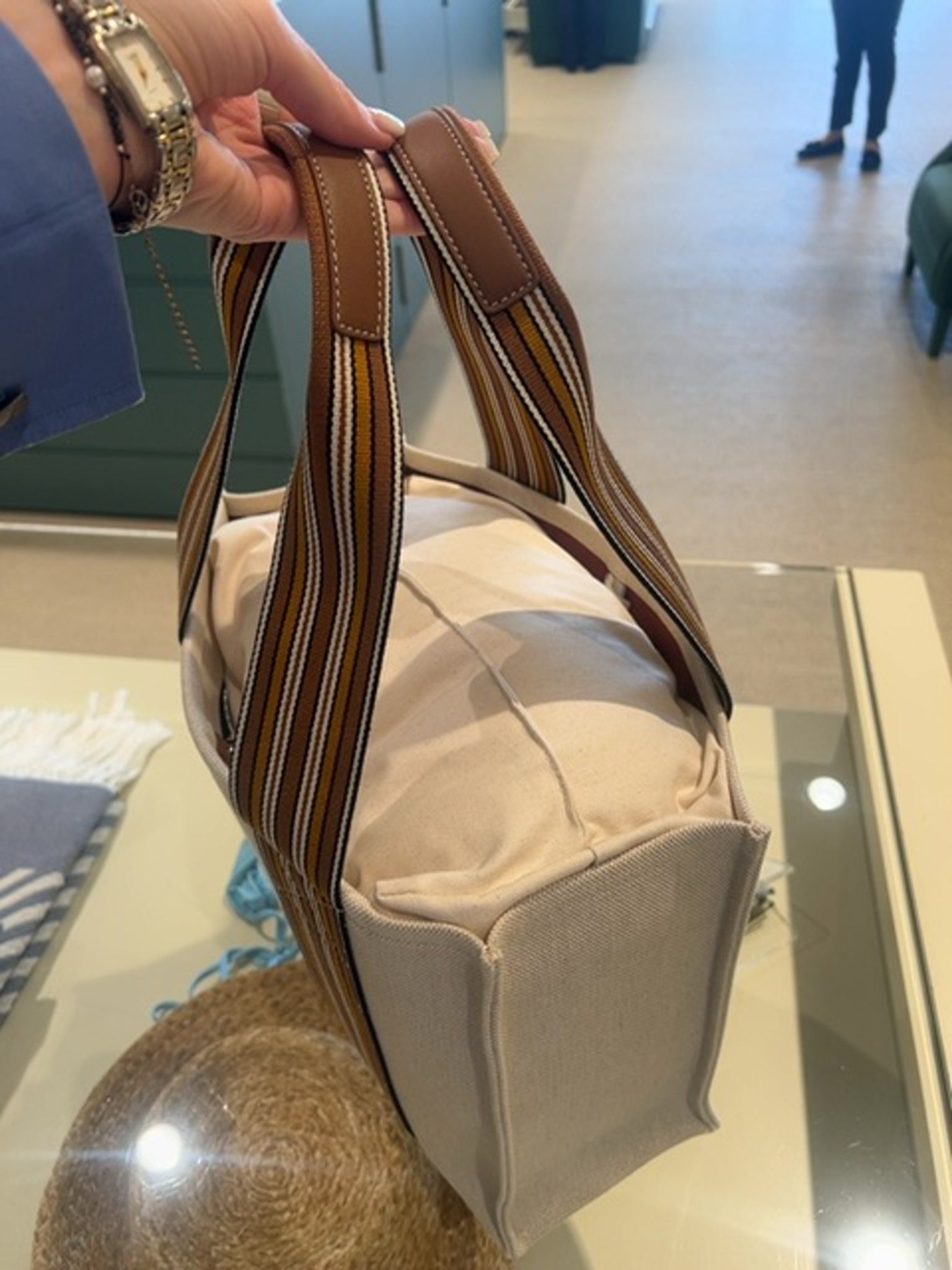 Loro Piana Damska Torba The Suitcase Stripe FAM2108Loro Piana