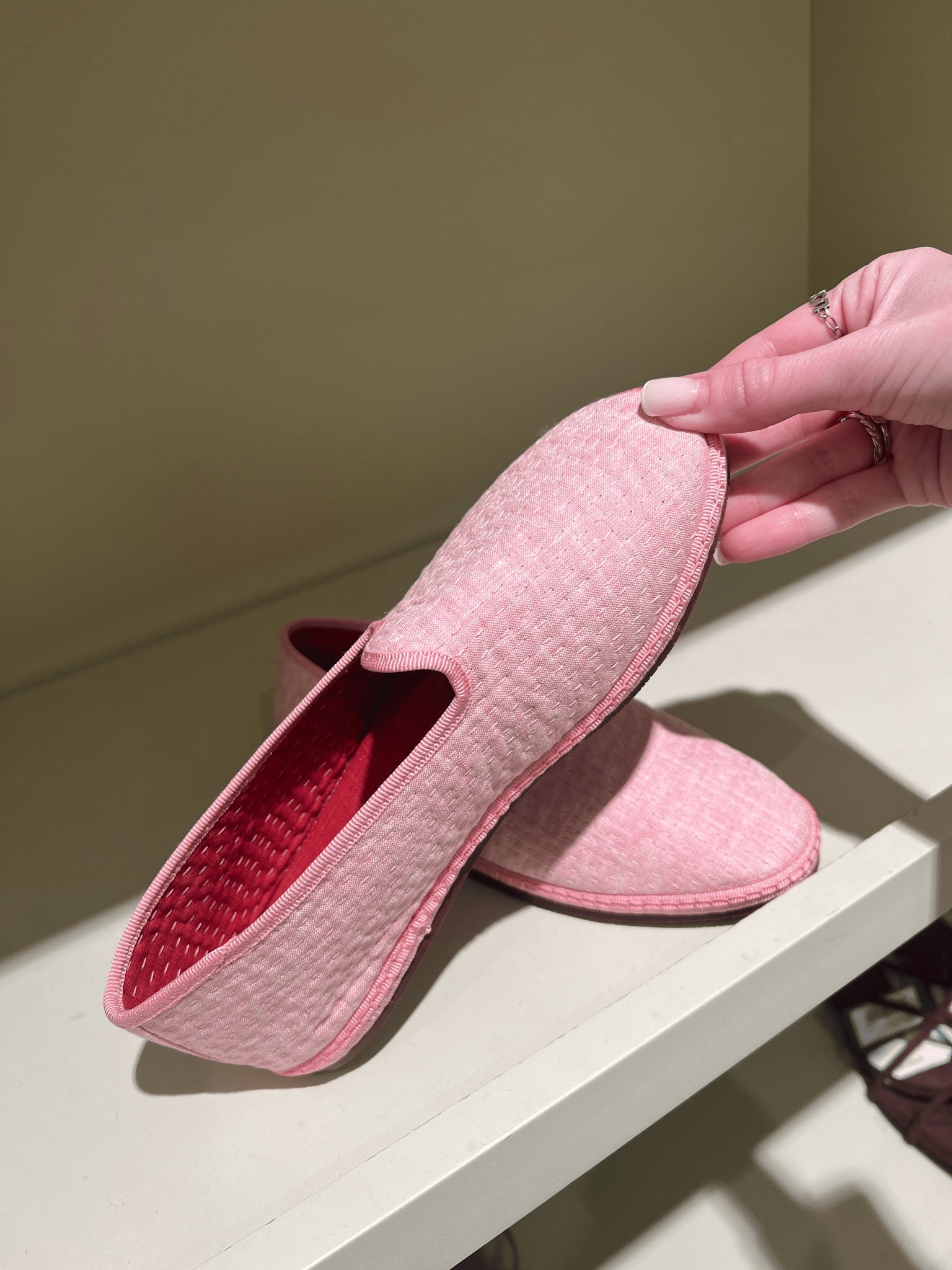 Loro Piana Damskie Buty Różowe Laguna Furlane Linen Mate FAN1516Loro Piana