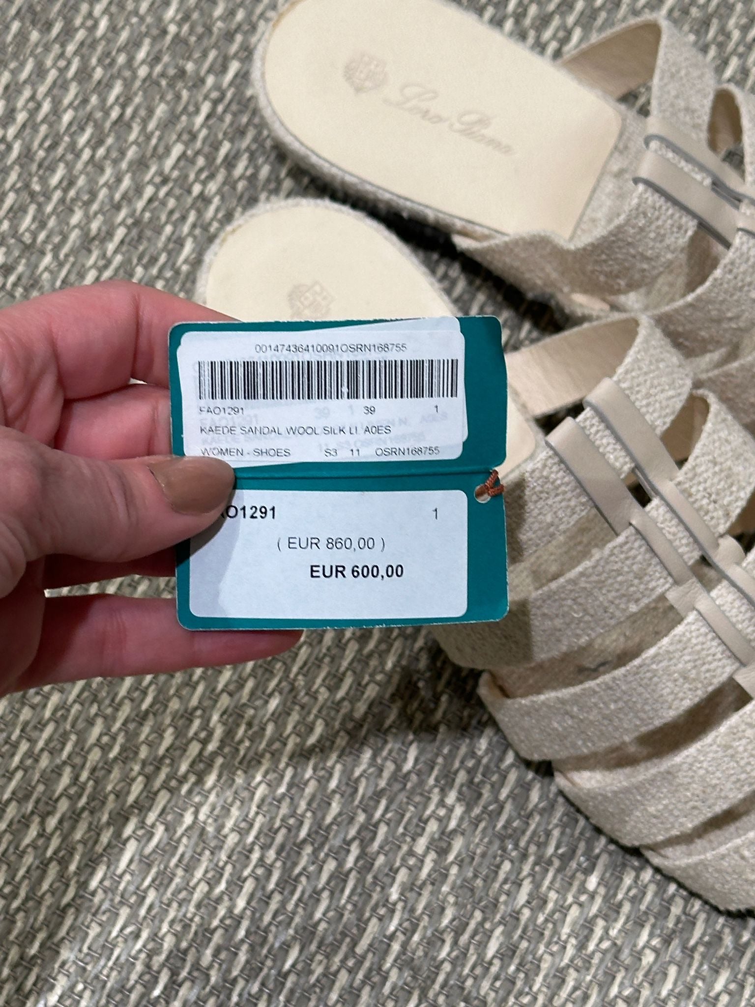 Loro Piana Kaede Sandal Wool SilkLoro Piana