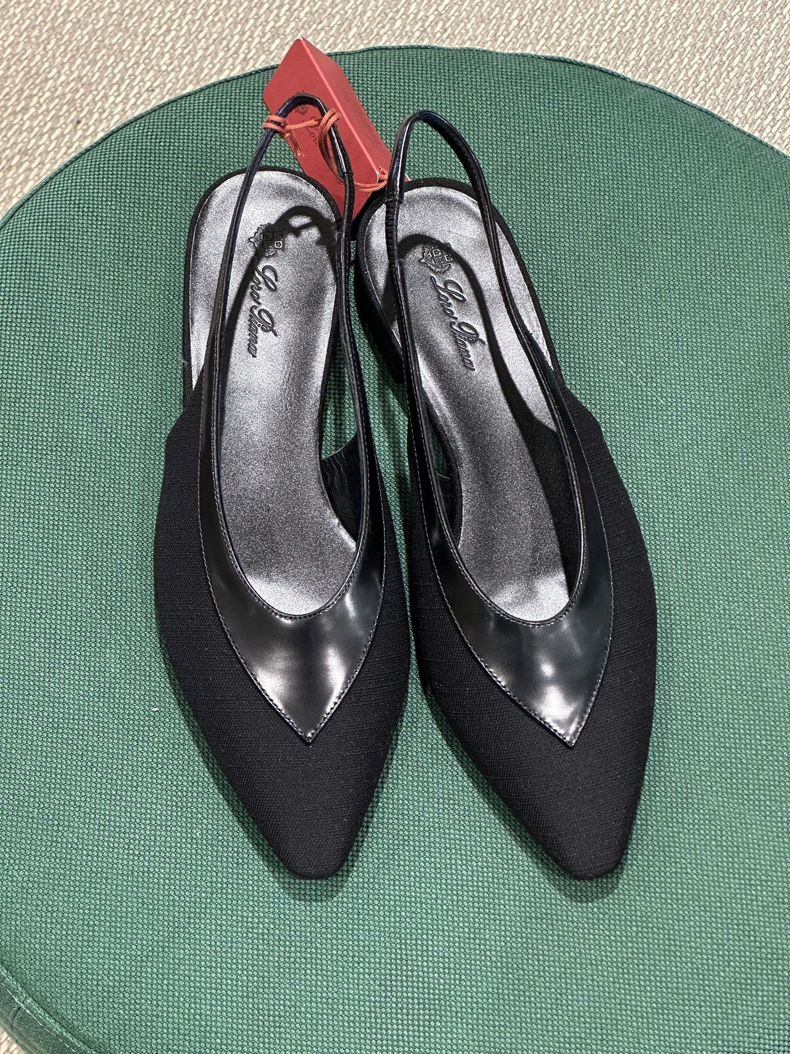LORO PIANA Rebecca Slingback Ballerina Flats In BlackLoro Piana