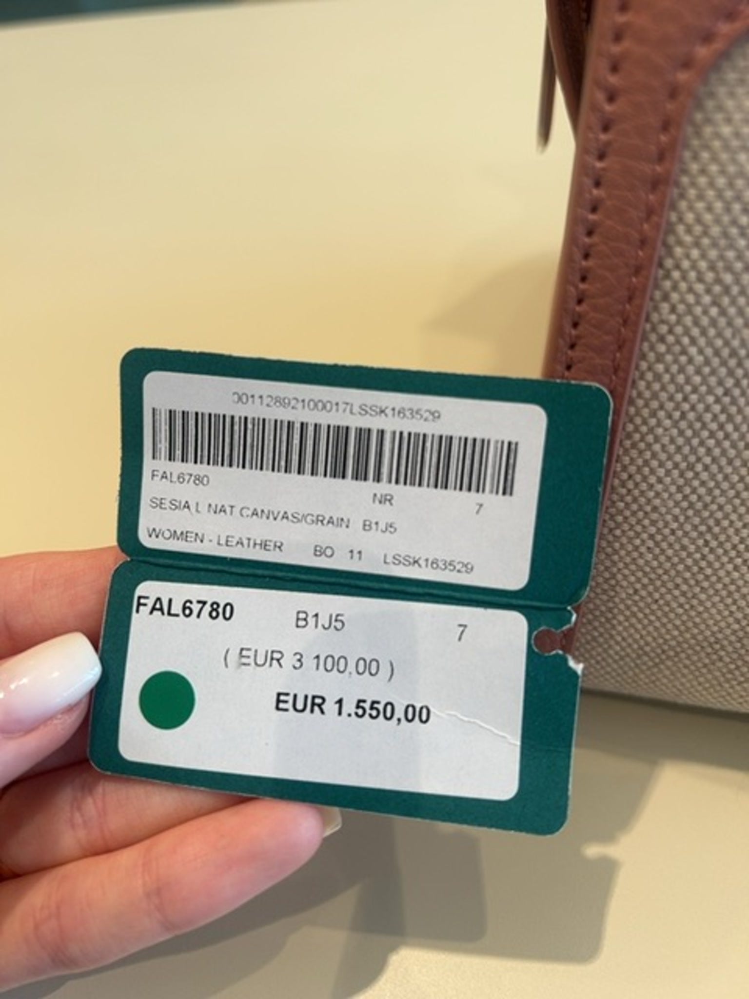 Loro Piana różowo beżowa torebka LSSK163529Loro Piana