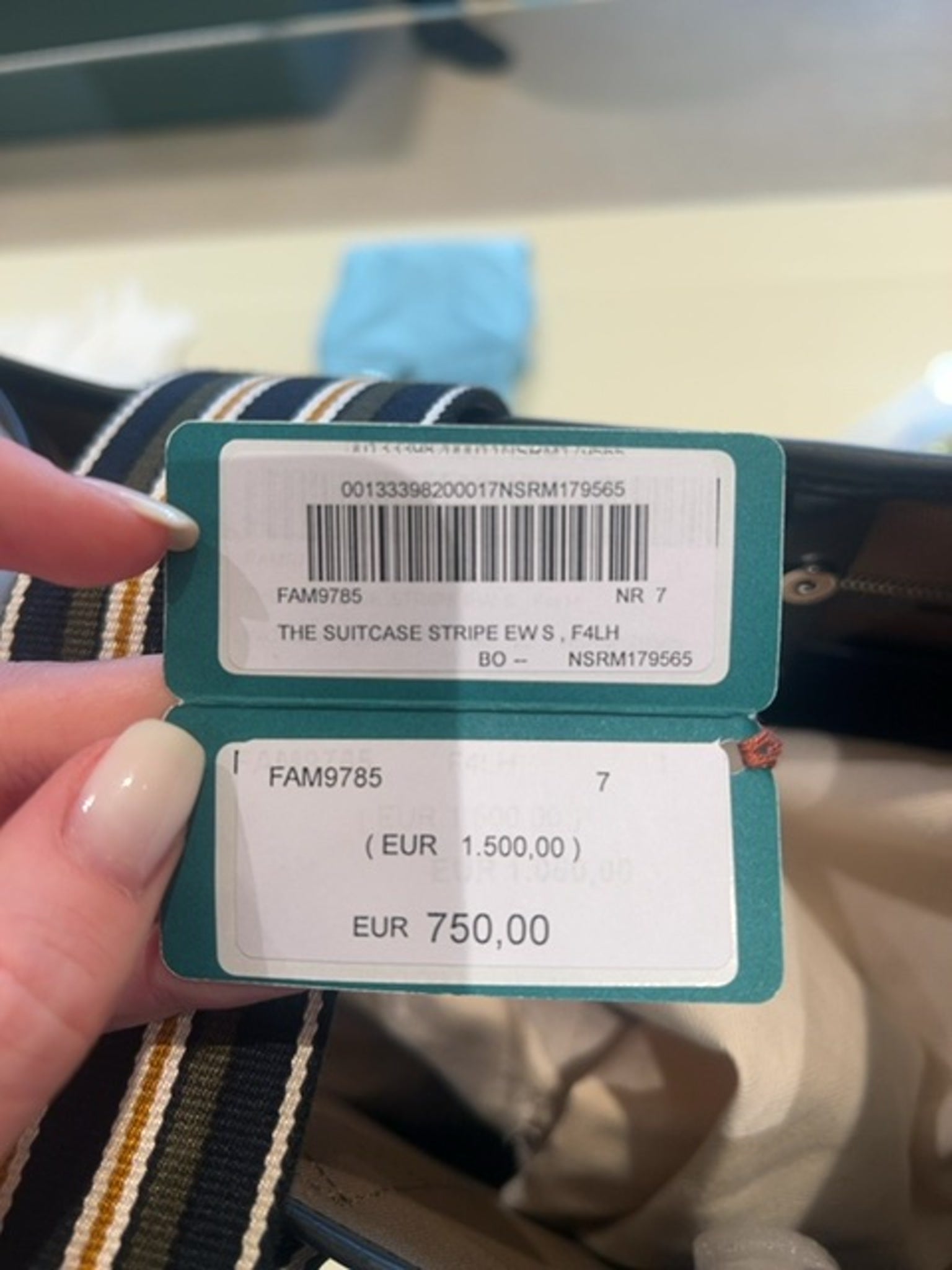 Loro Piana tote bag The Suitcase Stripe FAM9785Loro Piana