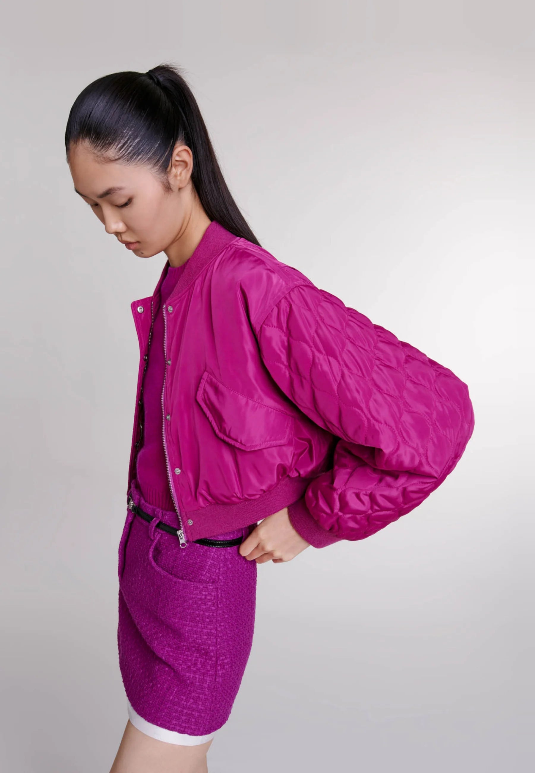Maje Badiane Rose Fuchsia JacketMaje