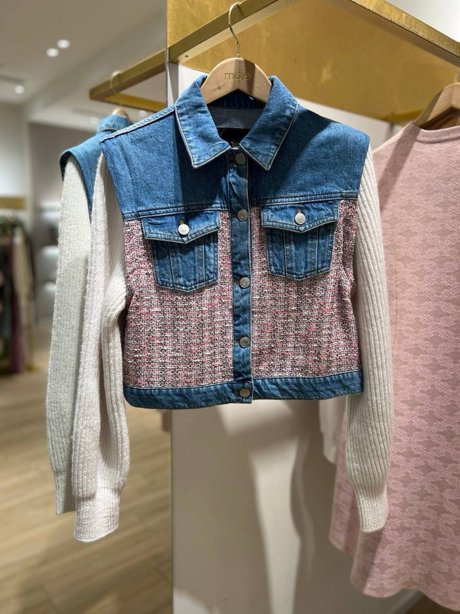 Maje Batri Denim JacketMaje