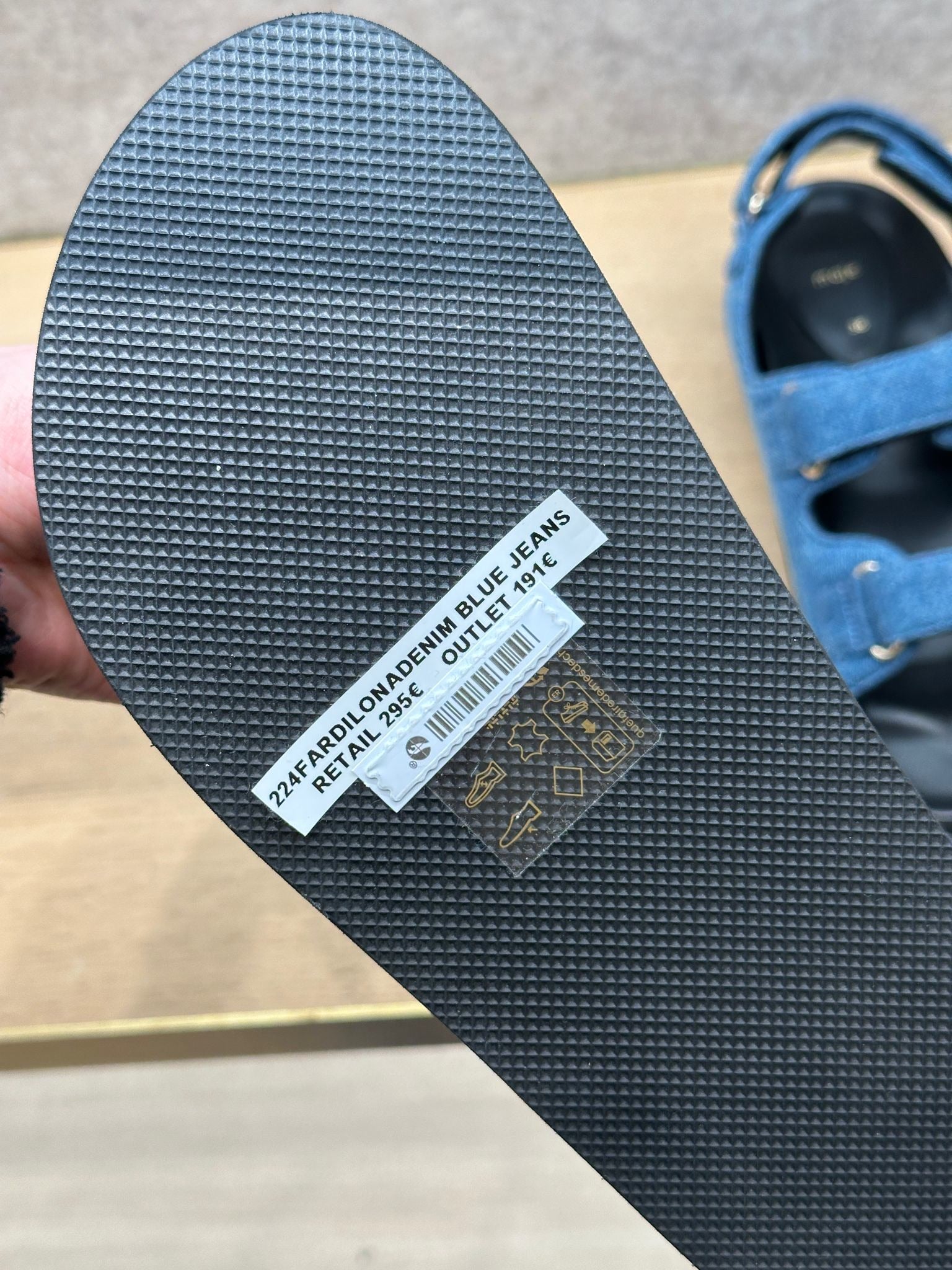 Maje Fardilona Denim Blue SandalsMaje