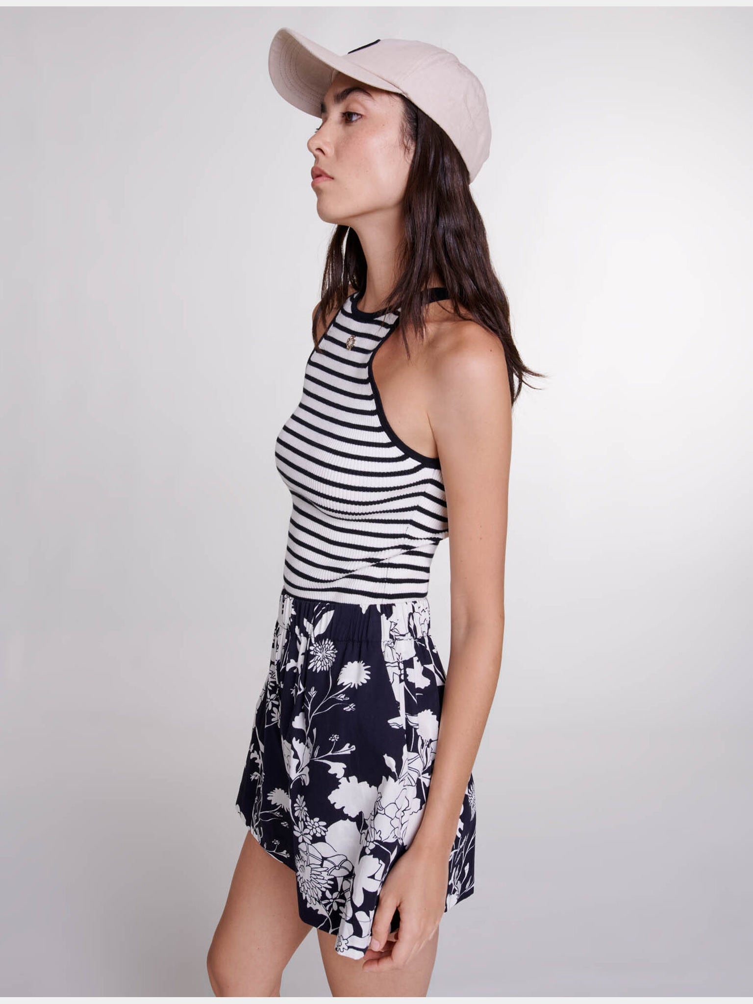 Maje Patterned Cotton ShortsMaje